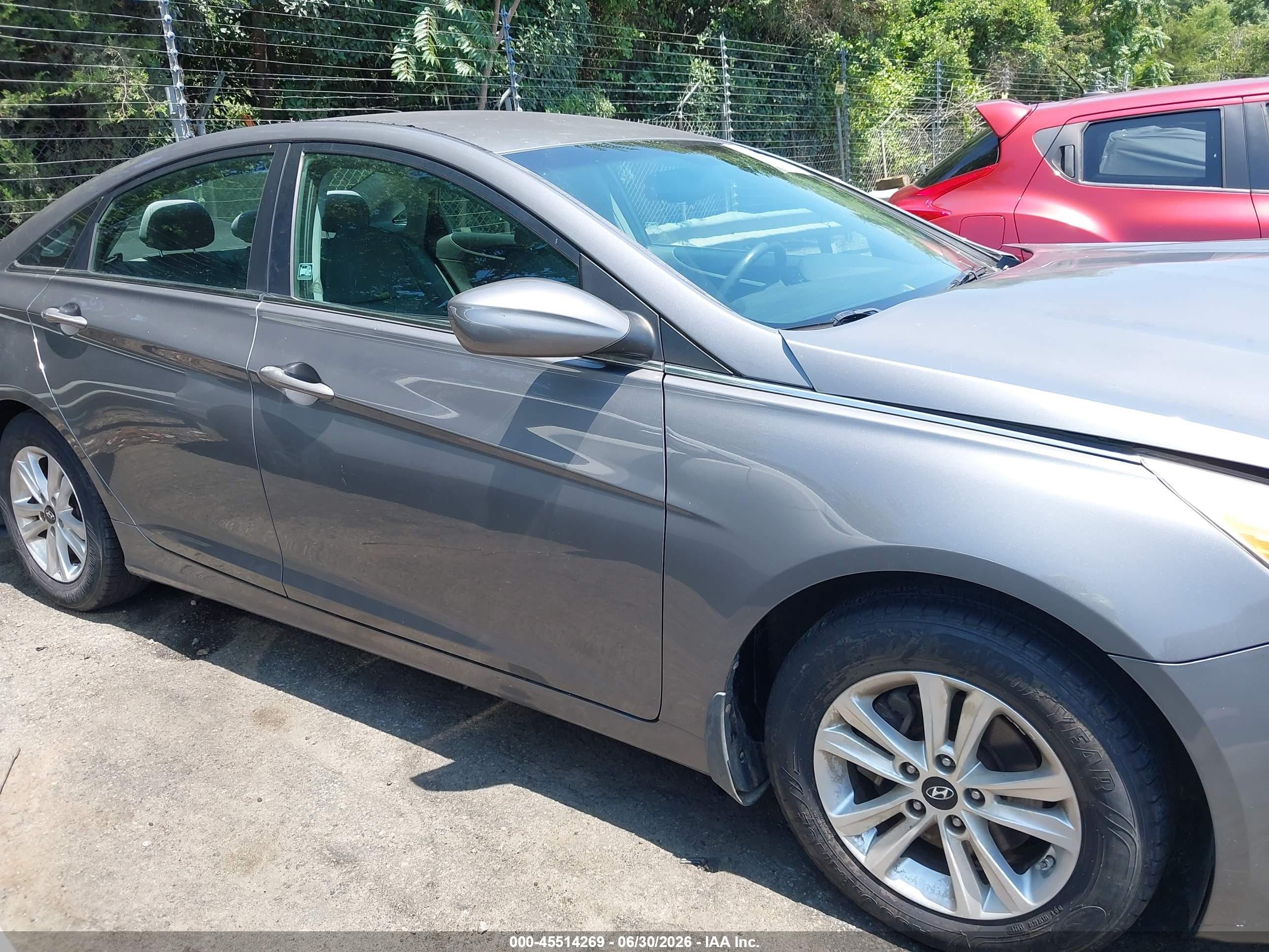 2013 Hyundai Sonata Gls Серый vin: 5NPEB4AC0DH661309