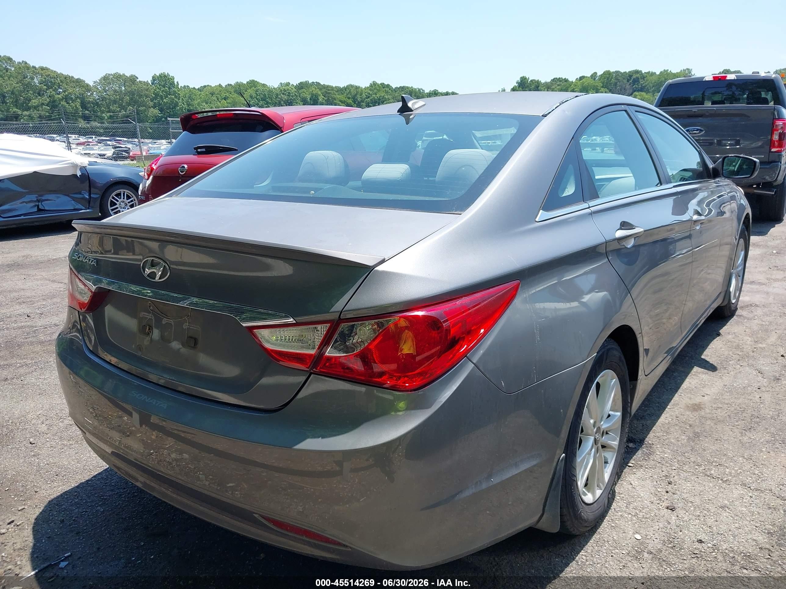 2013 Hyundai Sonata Gls Серый vin: 5NPEB4AC0DH661309