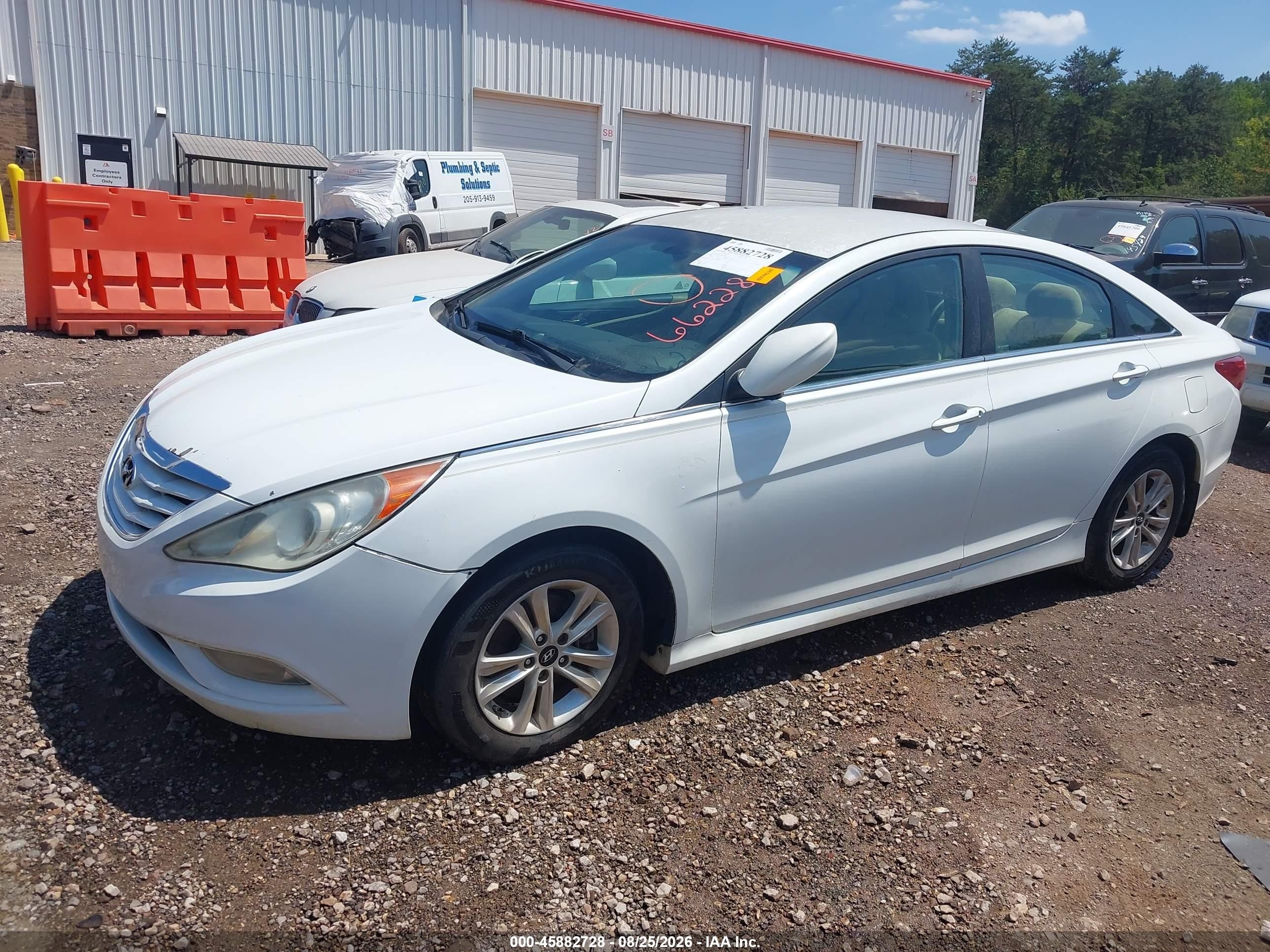 2013 Hyundai Sonata Gls White vin: 5NPEB4AC0DH662282