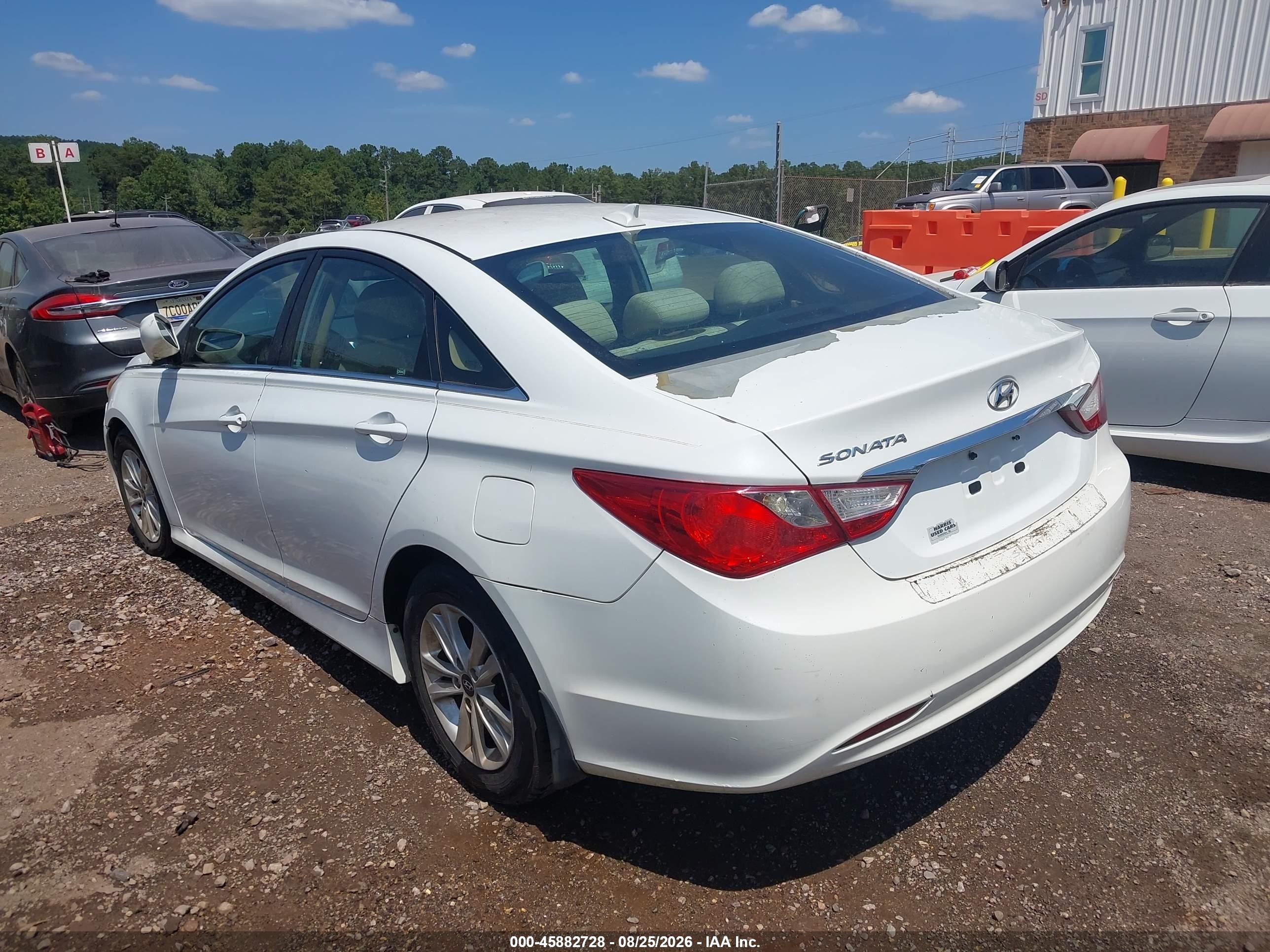 2013 Hyundai Sonata Gls White vin: 5NPEB4AC0DH662282