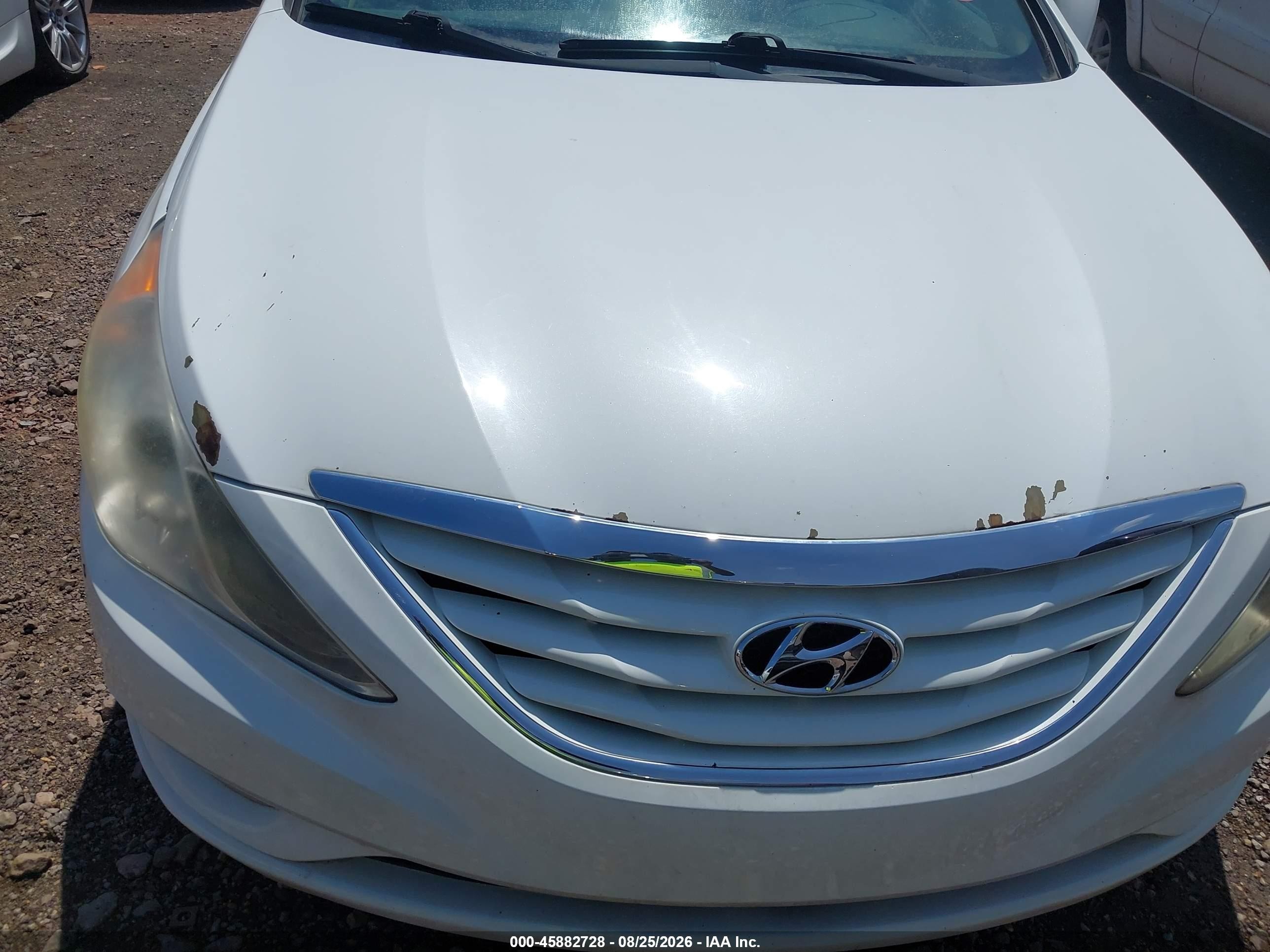 2013 Hyundai Sonata Gls White vin: 5NPEB4AC0DH662282