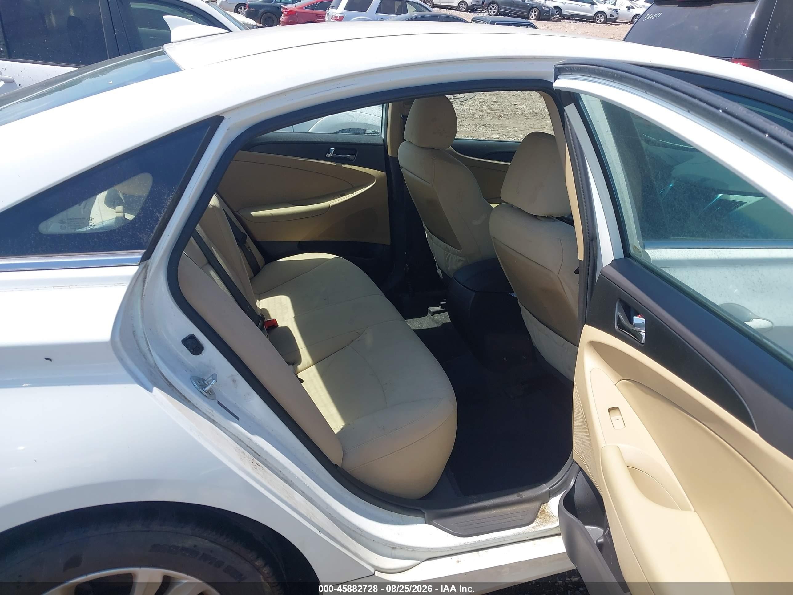 2013 Hyundai Sonata Gls White vin: 5NPEB4AC0DH662282