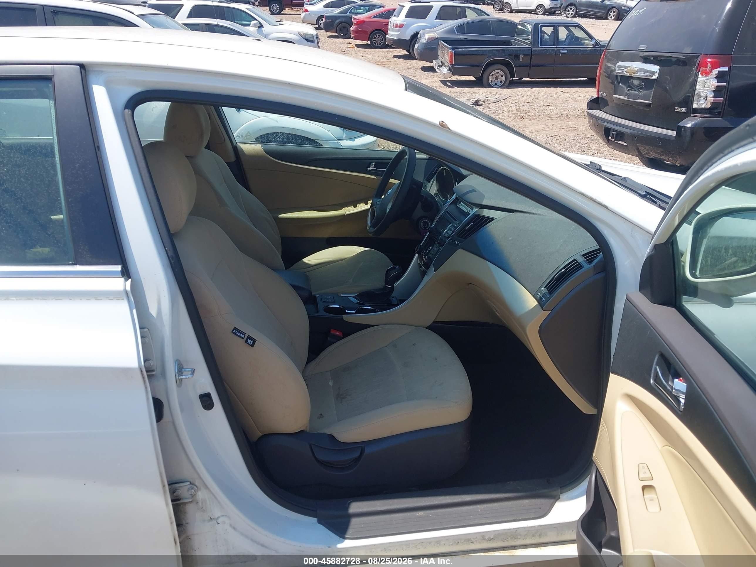 2013 Hyundai Sonata Gls White vin: 5NPEB4AC0DH662282