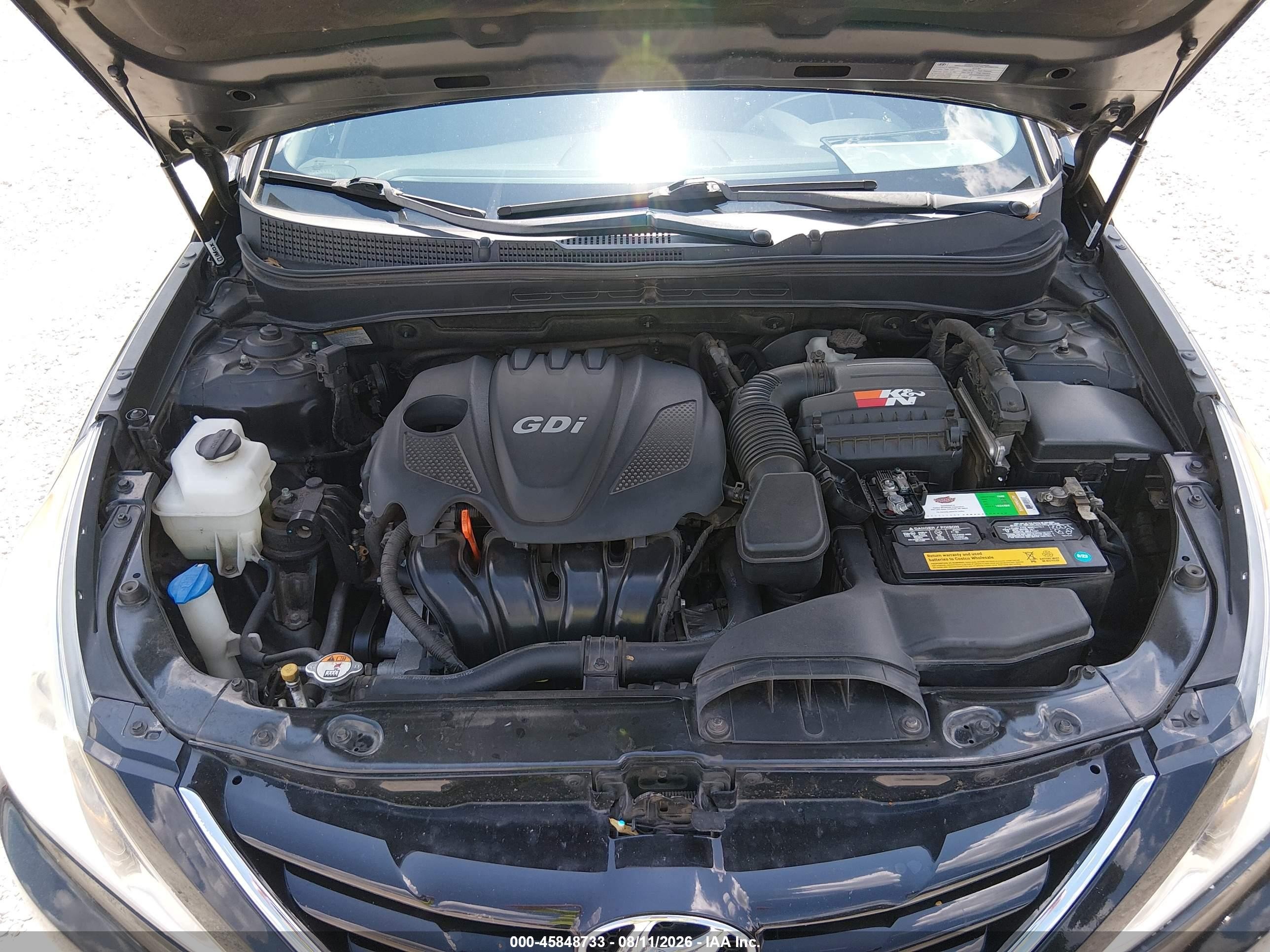2013 Hyundai Sonata Gls Black vin: 5NPEB4AC0DH667997