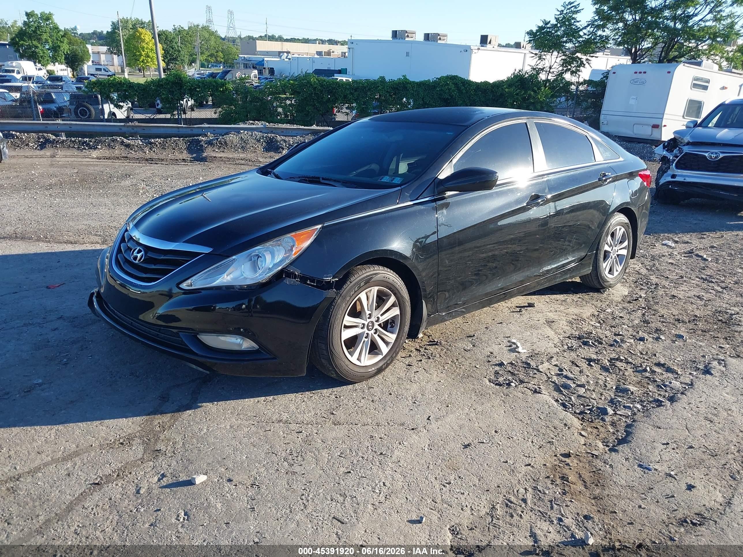 2013 Hyundai Sonata Gls Black vin: 5NPEB4AC0DH678286