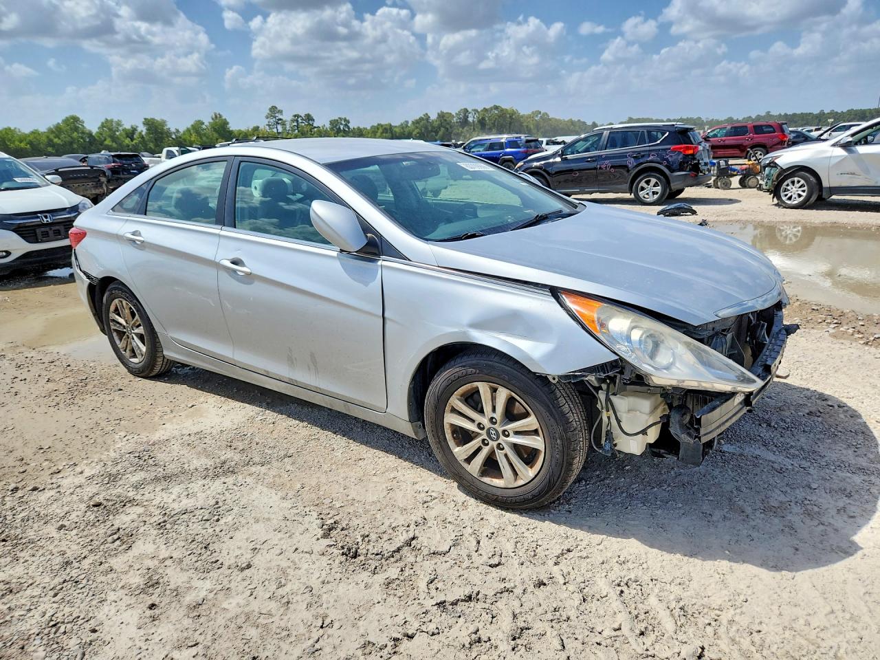 2013 Hyundai Sonata Gls Silver vin: 5NPEB4AC0DH678742