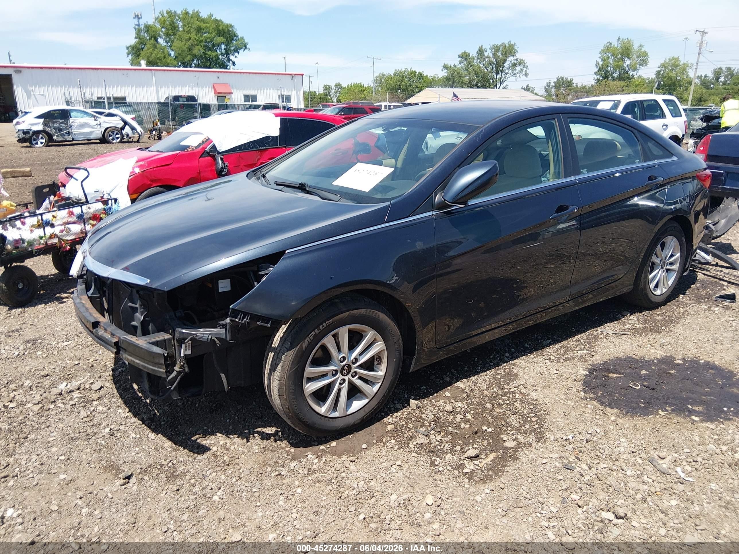 2013 Hyundai Sonata Gls Черный vin: 5NPEB4AC0DH681026