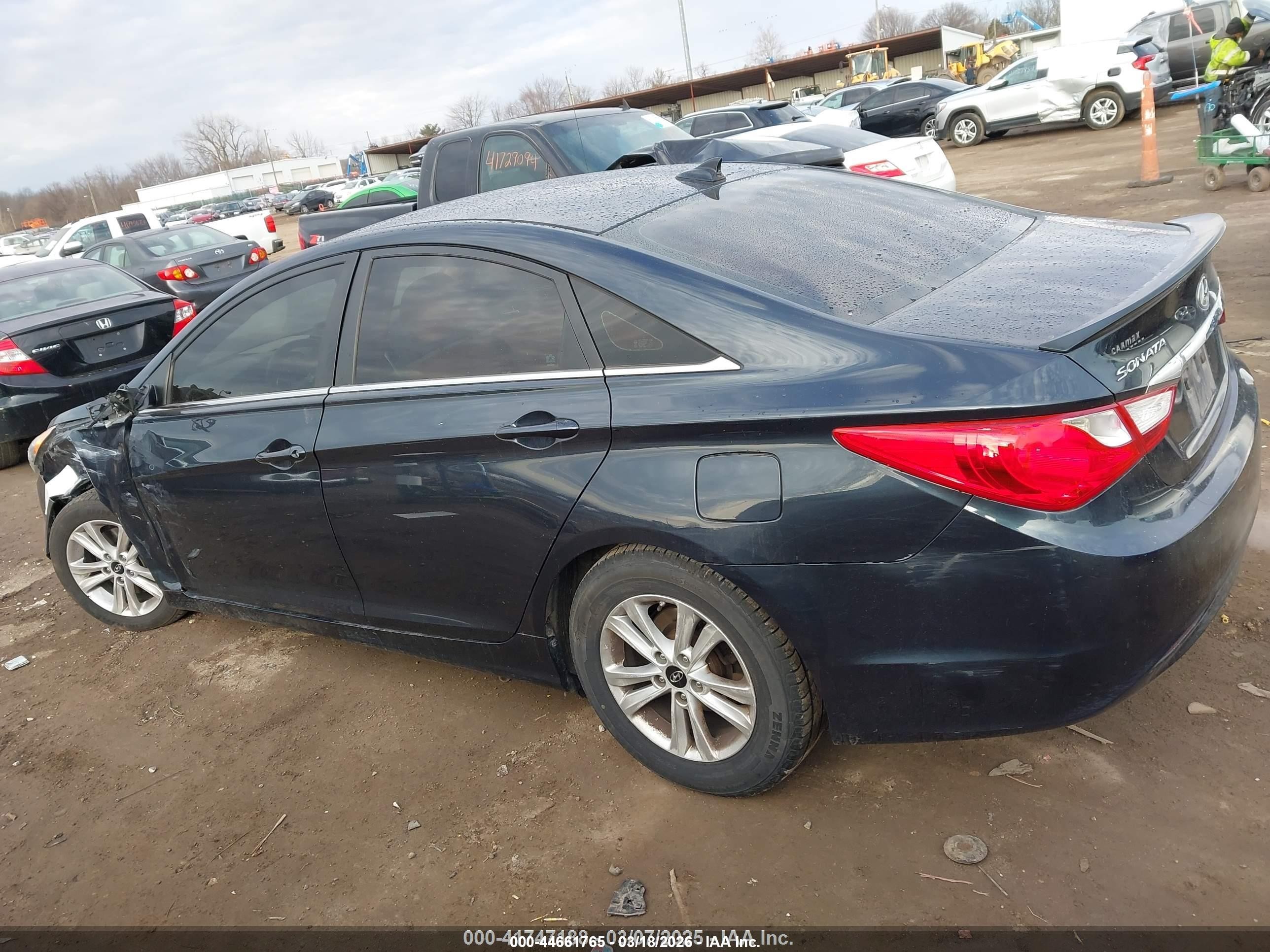 2013 Hyundai Sonata Gls Dark Blue vin: 5NPEB4AC0DH681253