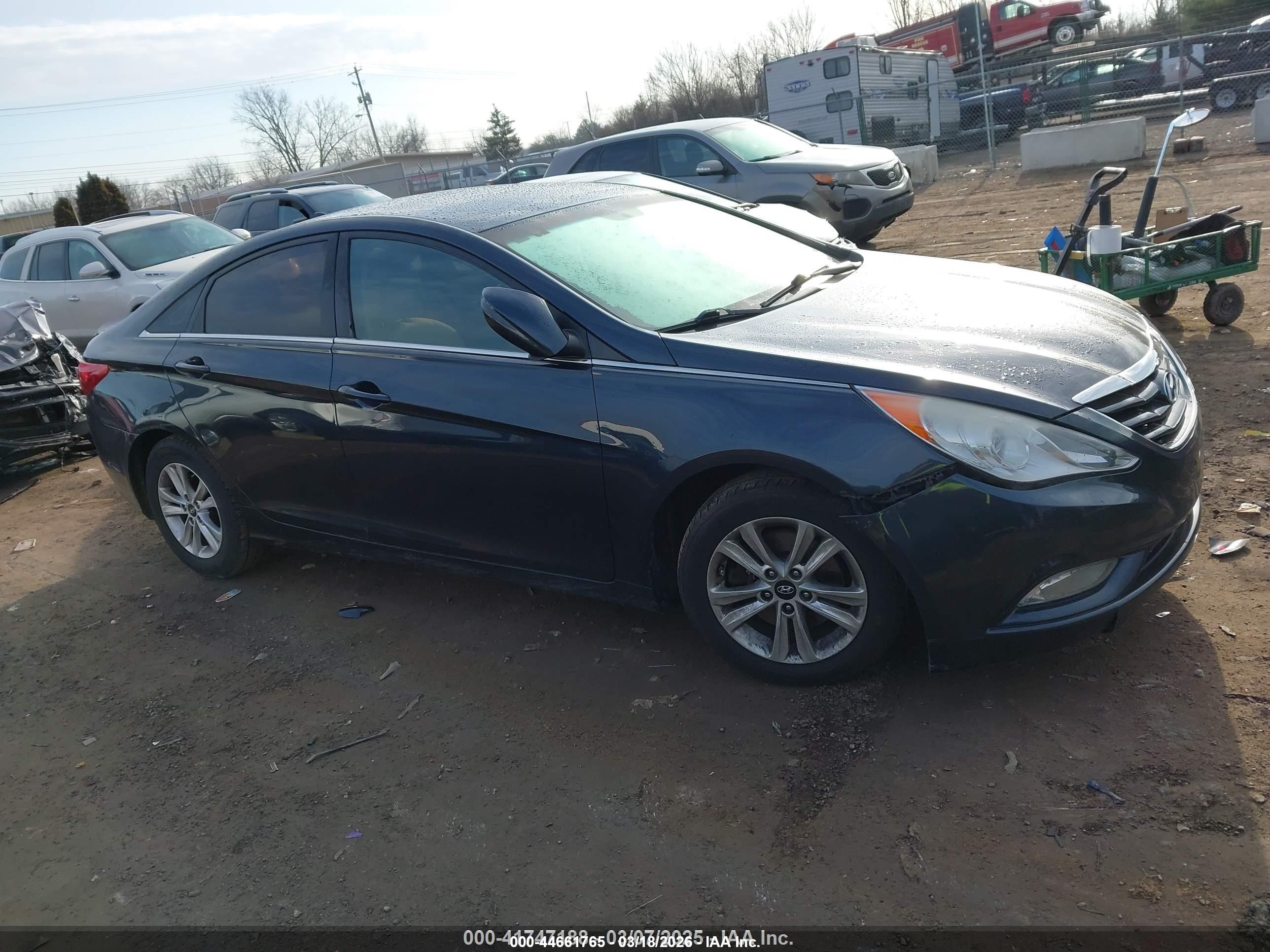 2013 Hyundai Sonata Gls Dark Blue vin: 5NPEB4AC0DH681253