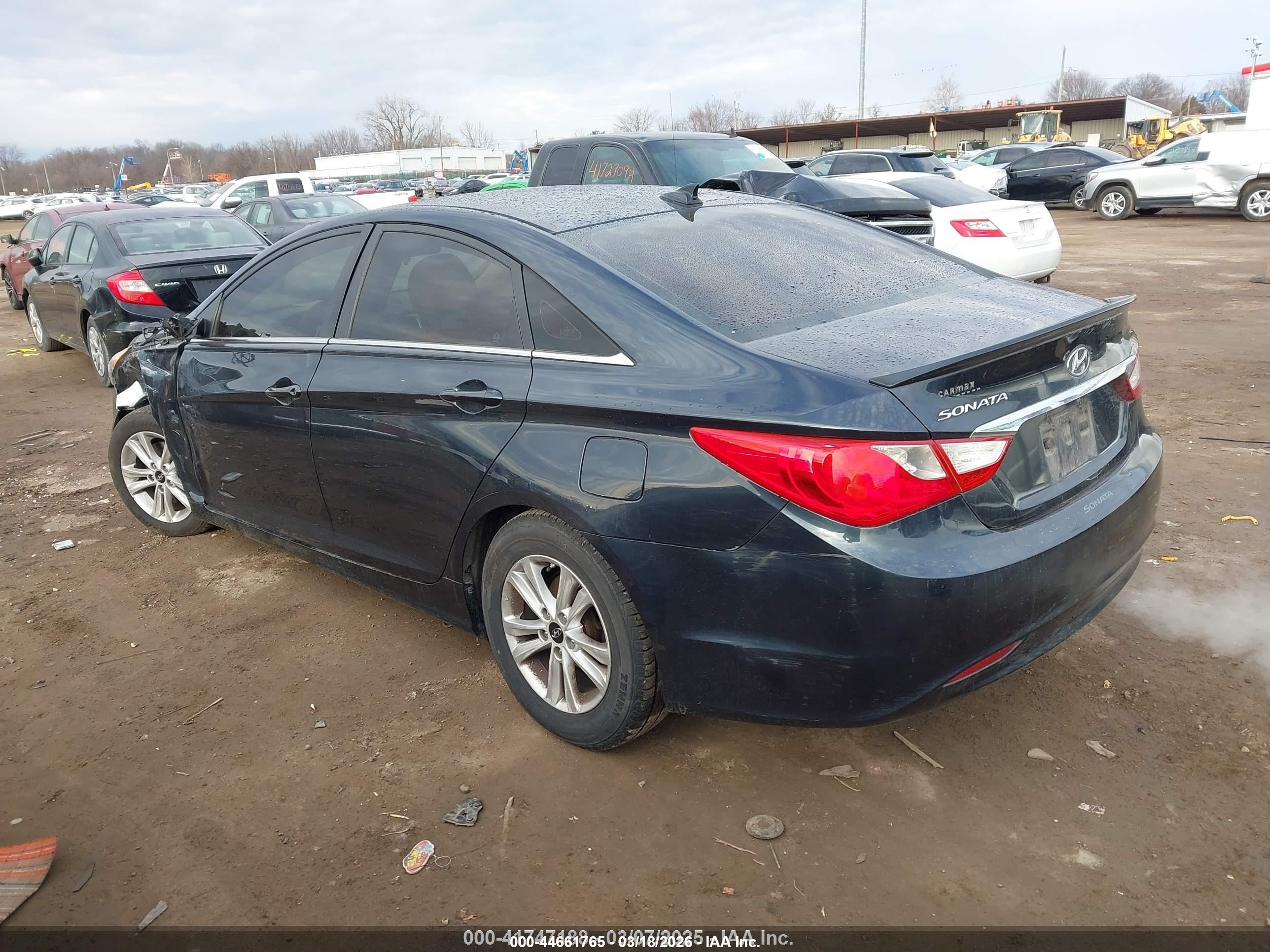 2013 Hyundai Sonata Gls Dark Blue vin: 5NPEB4AC0DH681253