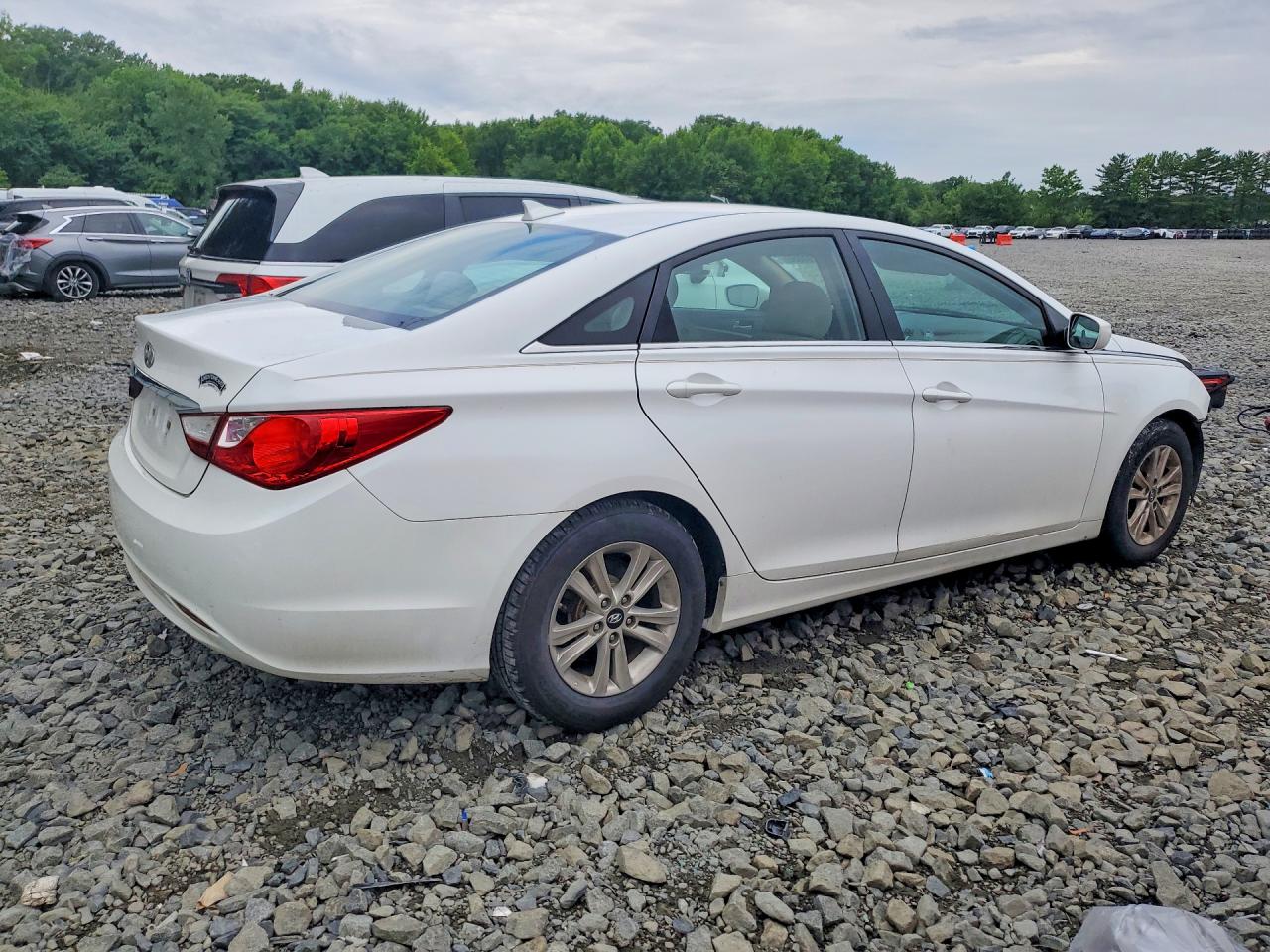2013 Hyundai Sonata Gls White vin: 5NPEB4AC0DH688297