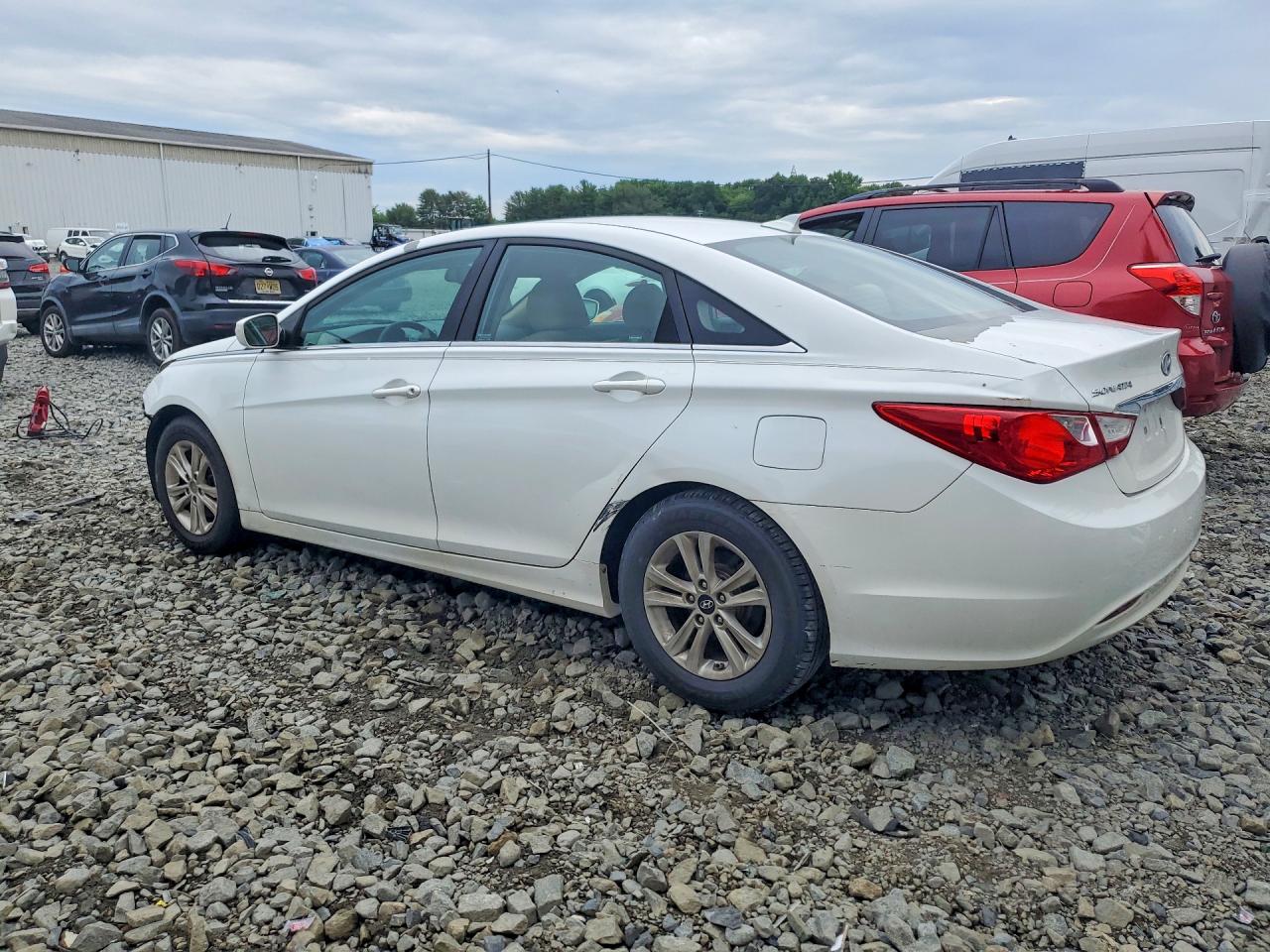 2013 Hyundai Sonata Gls White vin: 5NPEB4AC0DH688297