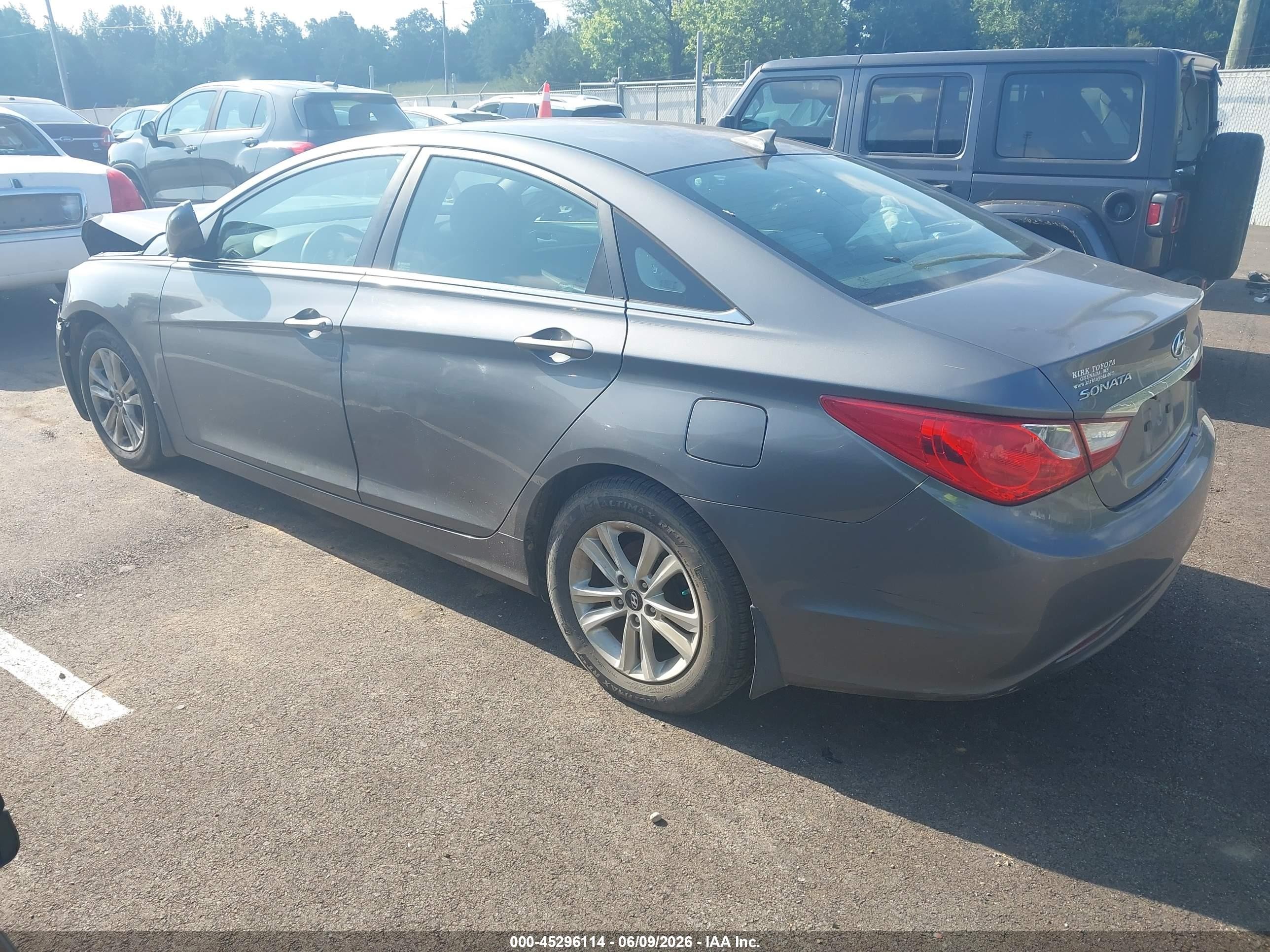 2013 Hyundai Sonata Gls Gray vin: 5NPEB4AC0DH689000
