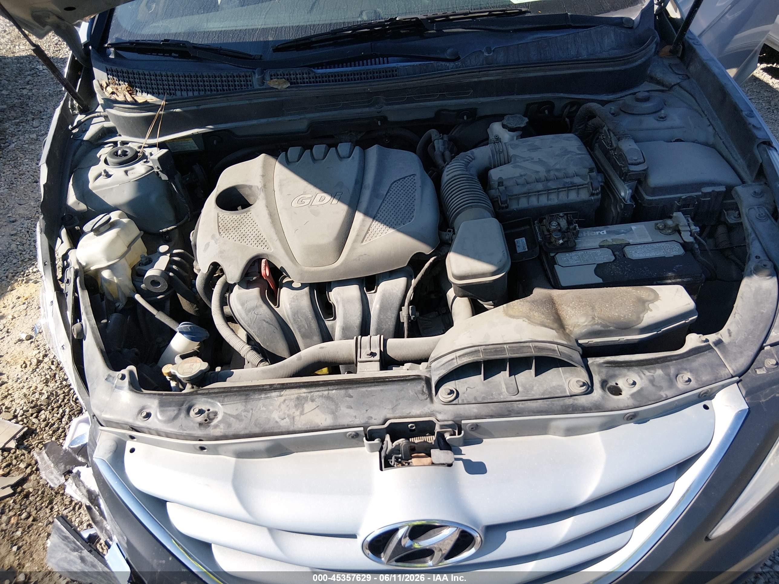 2013 Hyundai Sonata Gls Silver vin: 5NPEB4AC0DH690471