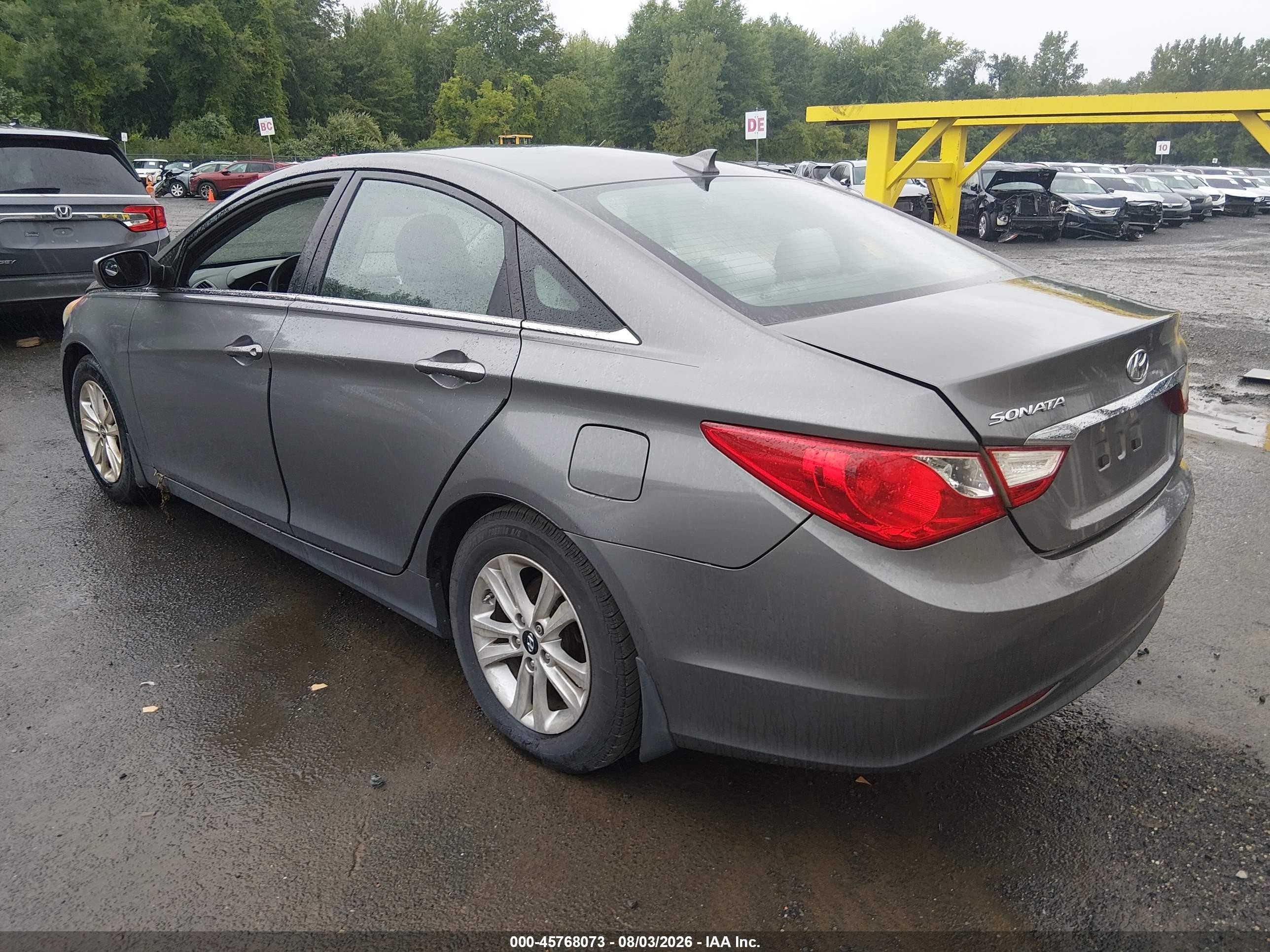 2013 Hyundai Sonata Gls Gray vin: 5NPEB4AC0DH698523