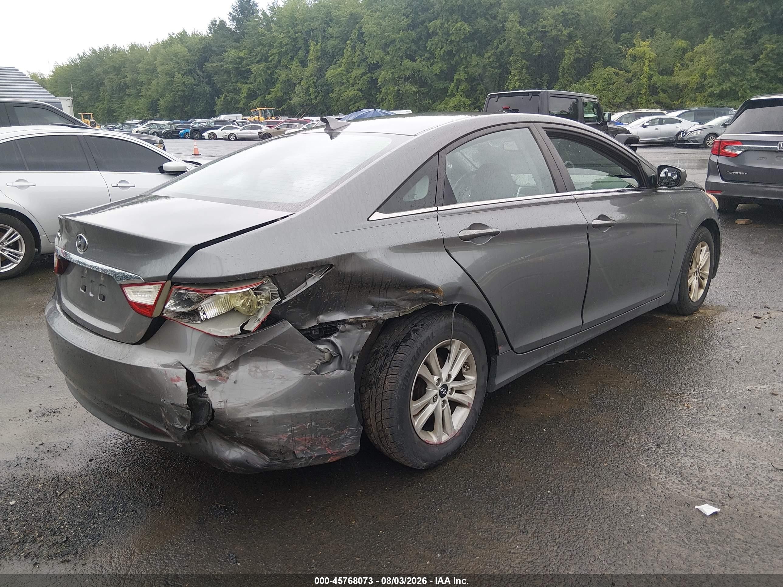 2013 Hyundai Sonata Gls Gray vin: 5NPEB4AC0DH698523
