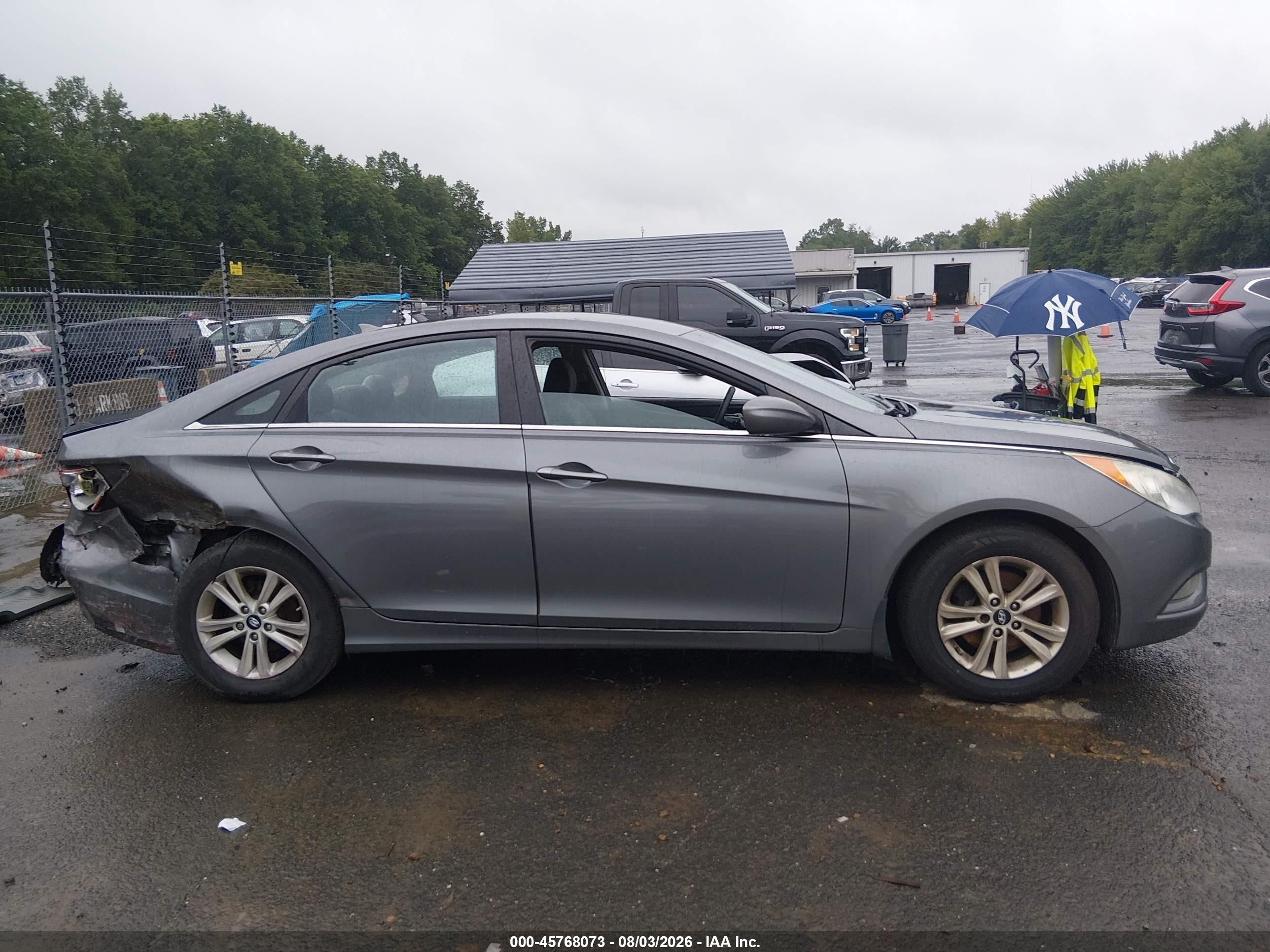 2013 Hyundai Sonata Gls Gray vin: 5NPEB4AC0DH698523