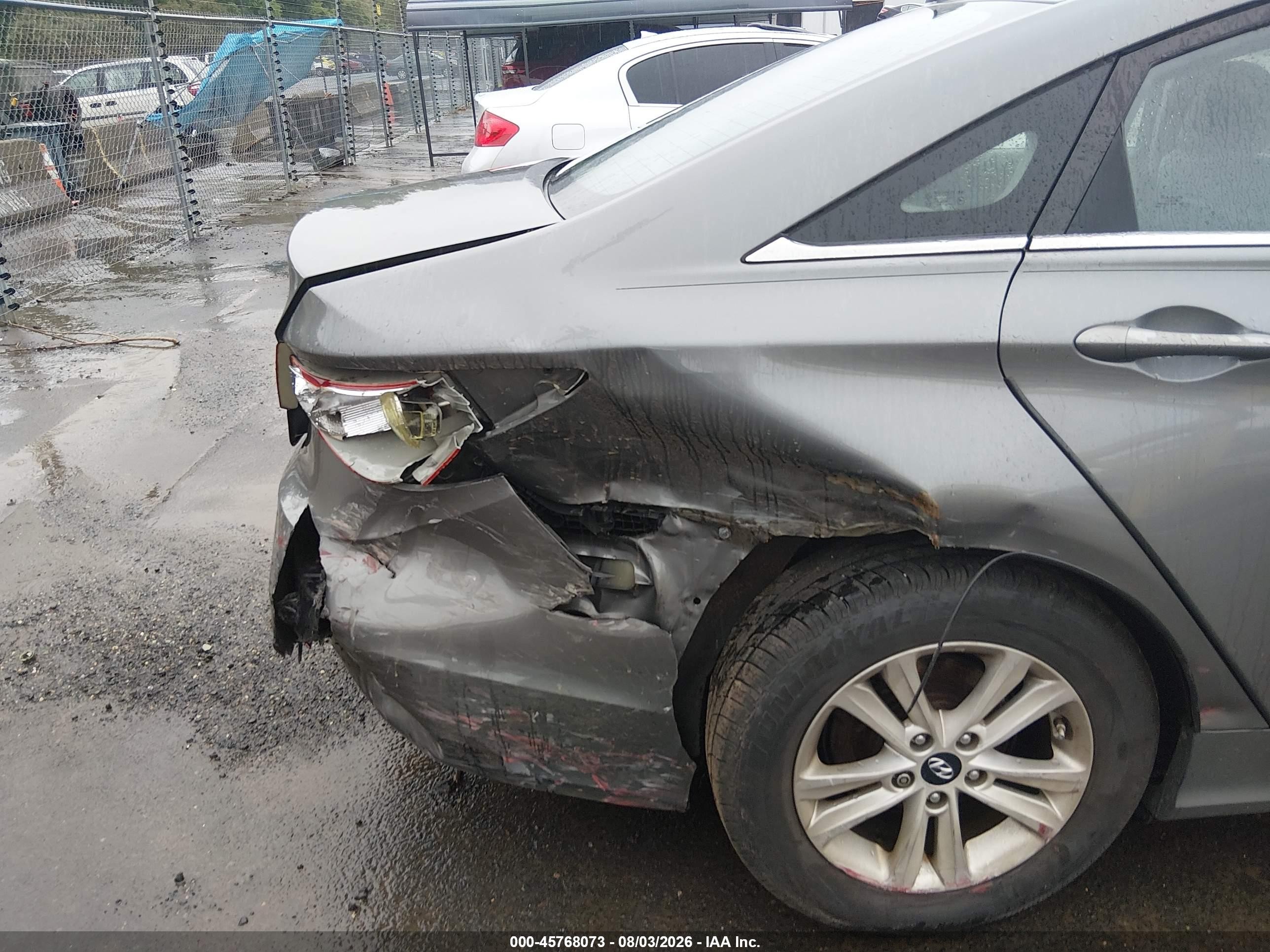 2013 Hyundai Sonata Gls Gray vin: 5NPEB4AC0DH698523