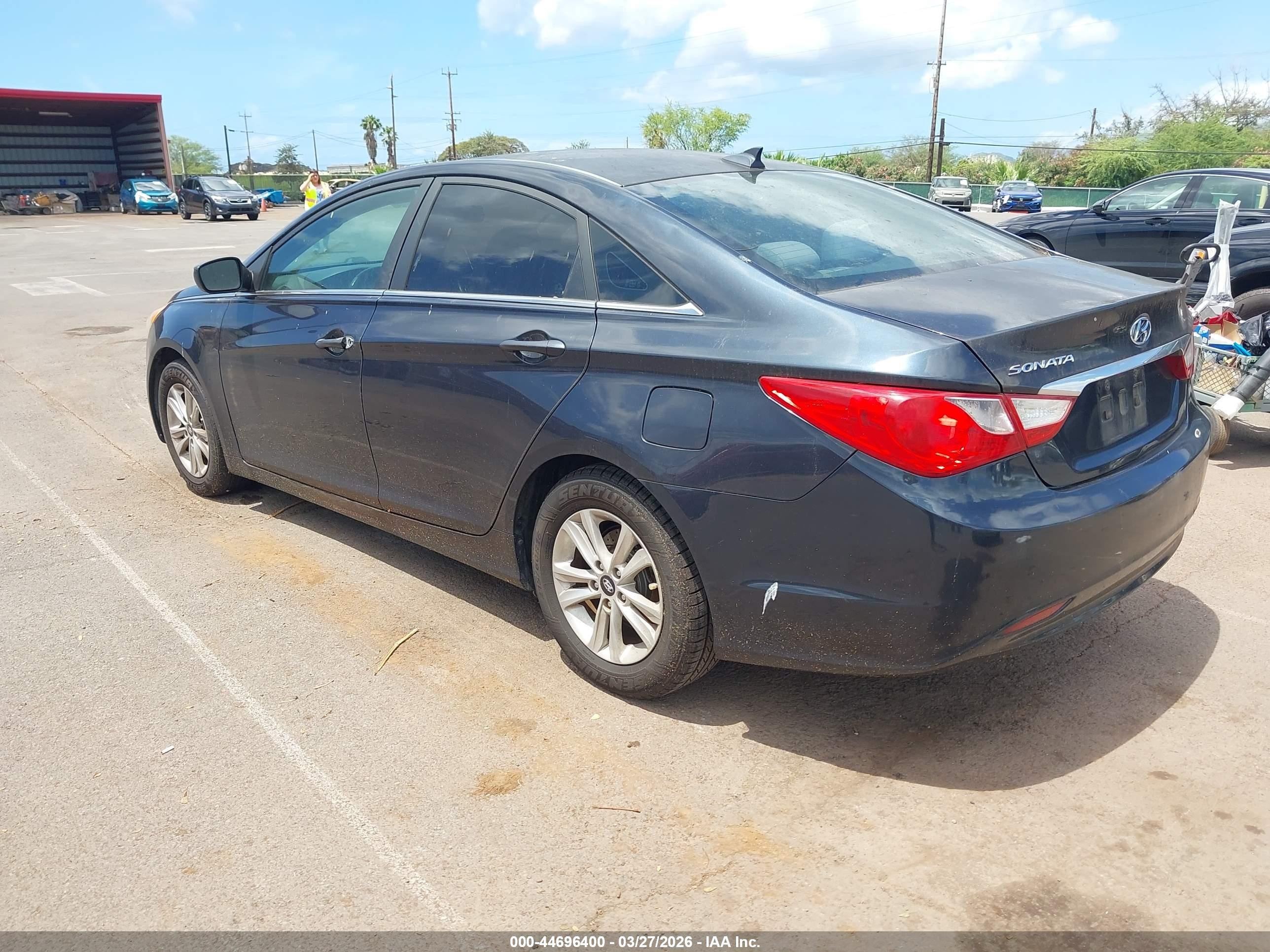 2013 Hyundai Sonata Gls Синий vin: 5NPEB4AC0DH702344