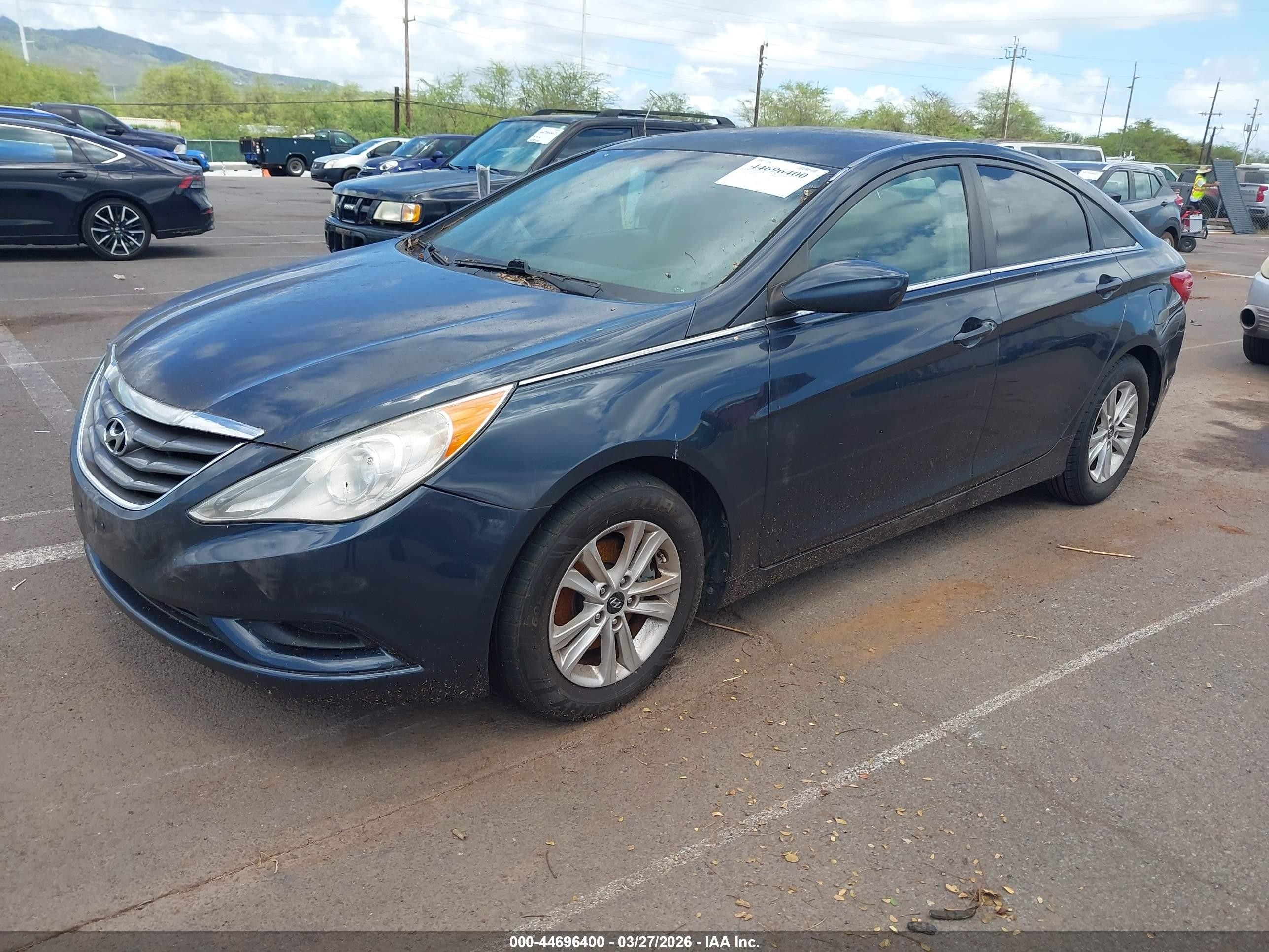 2013 Hyundai Sonata Gls Синий vin: 5NPEB4AC0DH702344