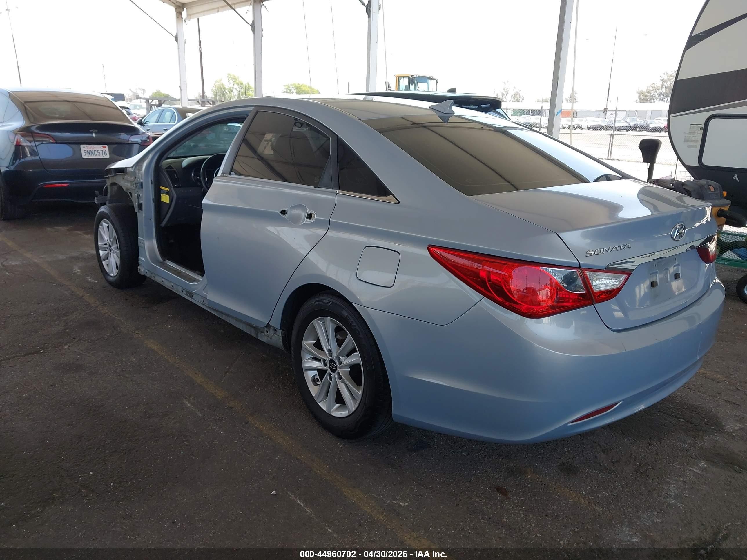 2013 Hyundai Sonata Gls Light Blue vin: 5NPEB4AC0DH715157