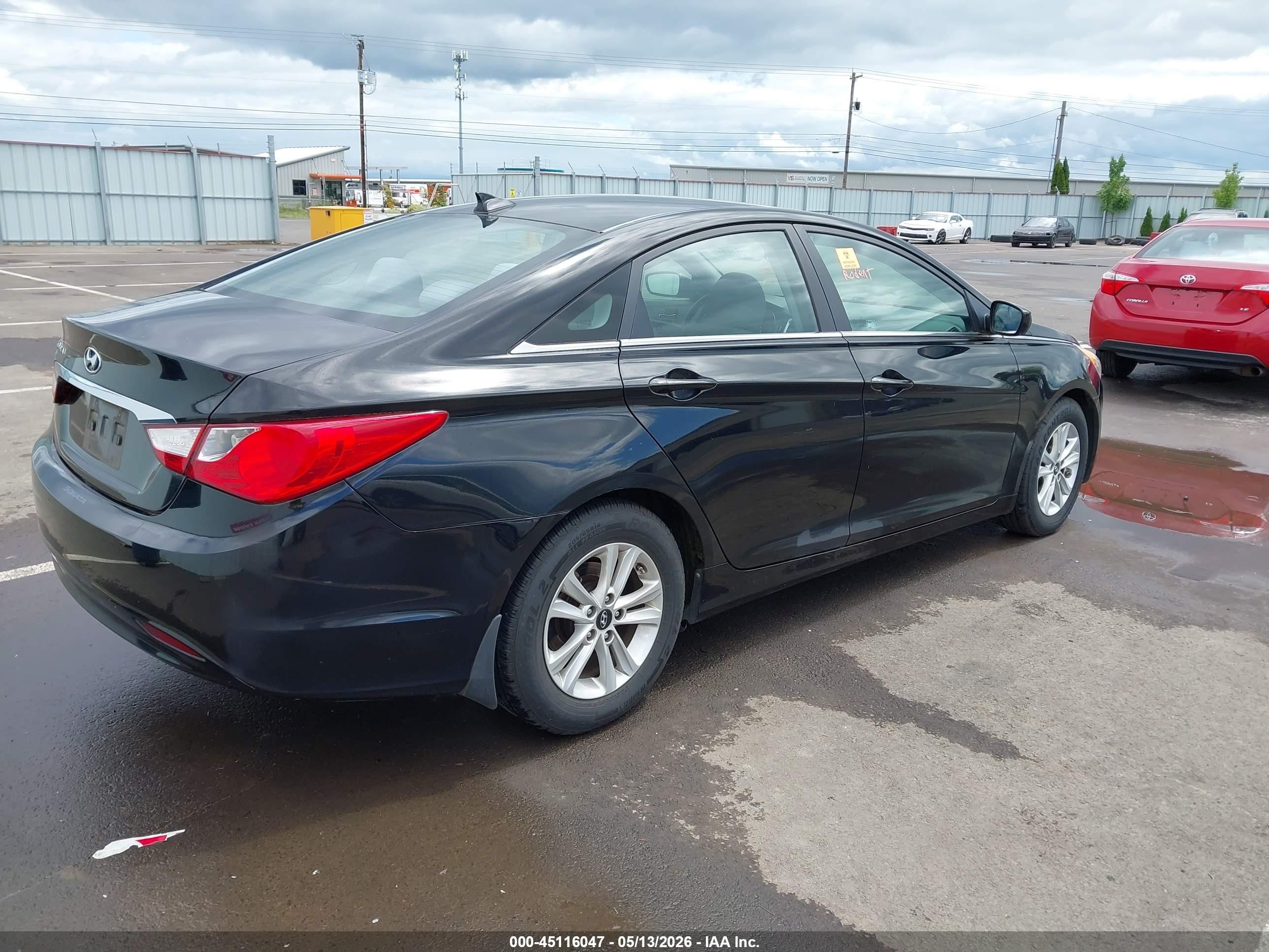 2013 Hyundai Sonata Gls Black vin: 5NPEB4AC0DH725770