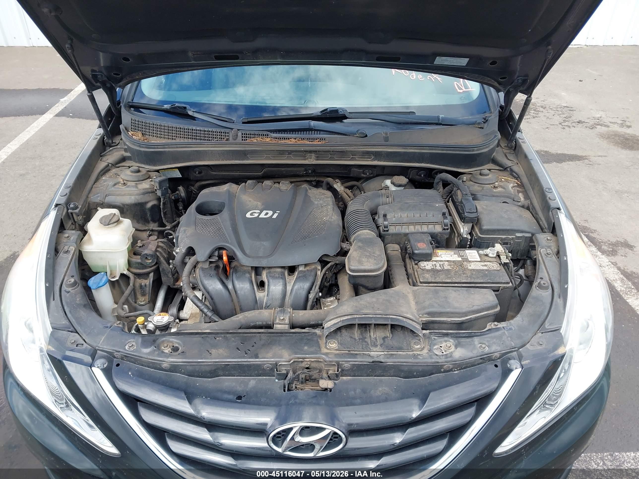 2013 Hyundai Sonata Gls Black vin: 5NPEB4AC0DH725770