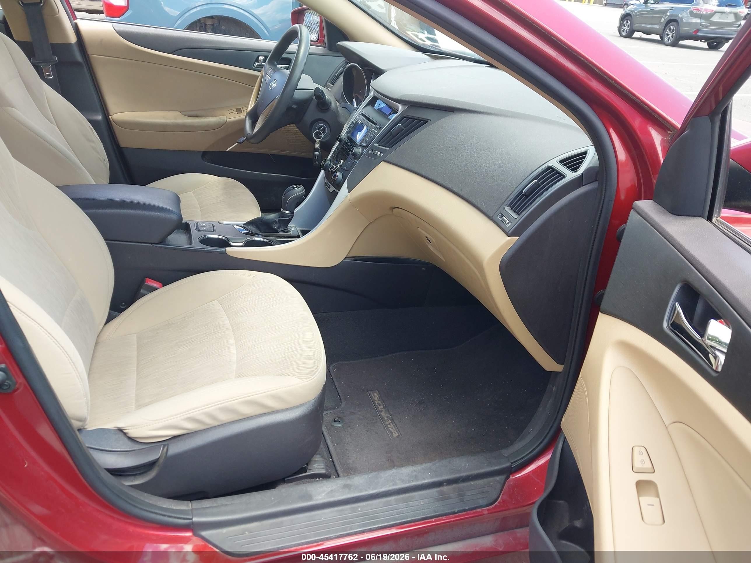 2013 Hyundai Sonata Gls Red vin: 5NPEB4AC0DH736459
