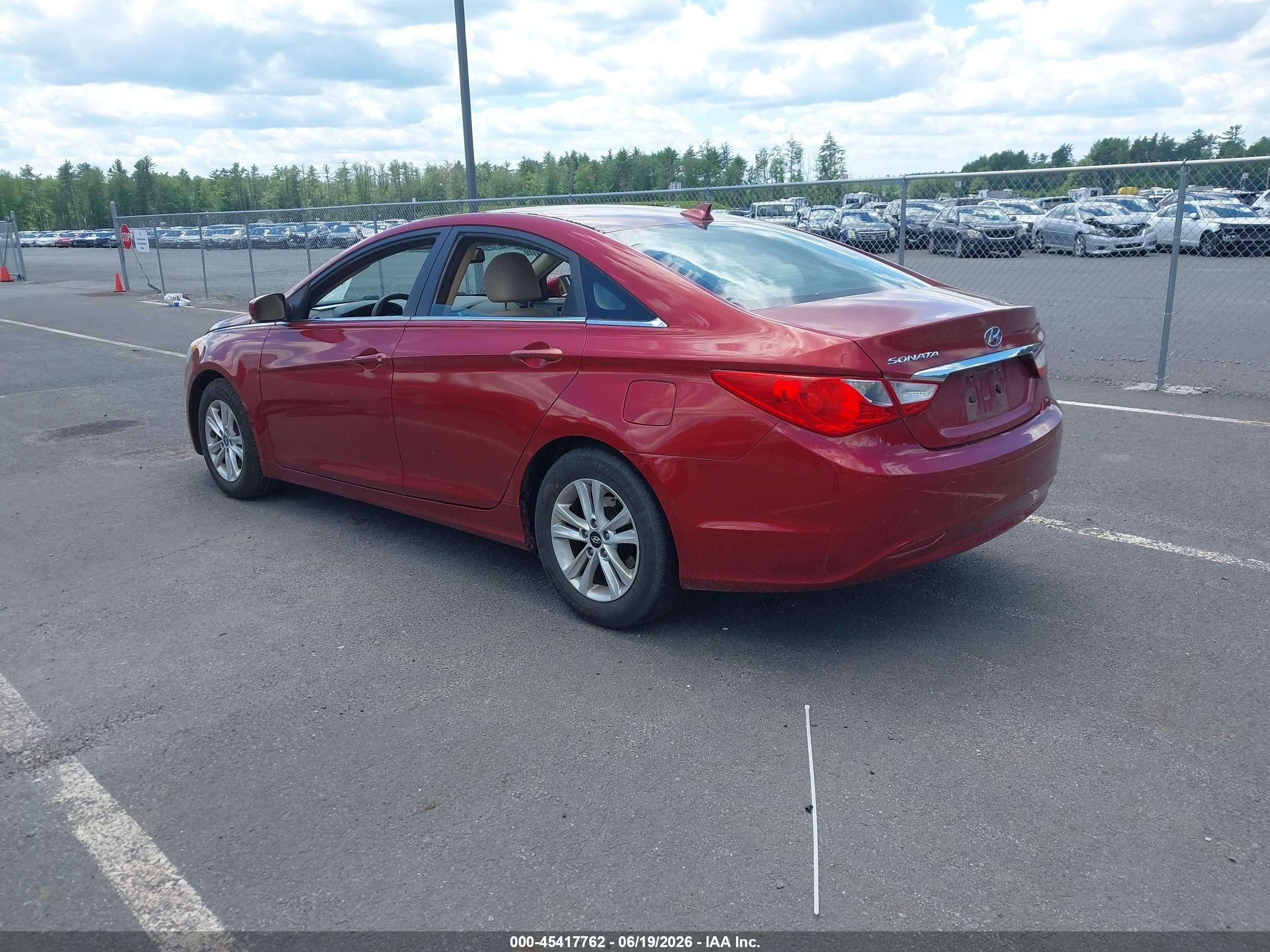 2013 Hyundai Sonata Gls Red vin: 5NPEB4AC0DH736459