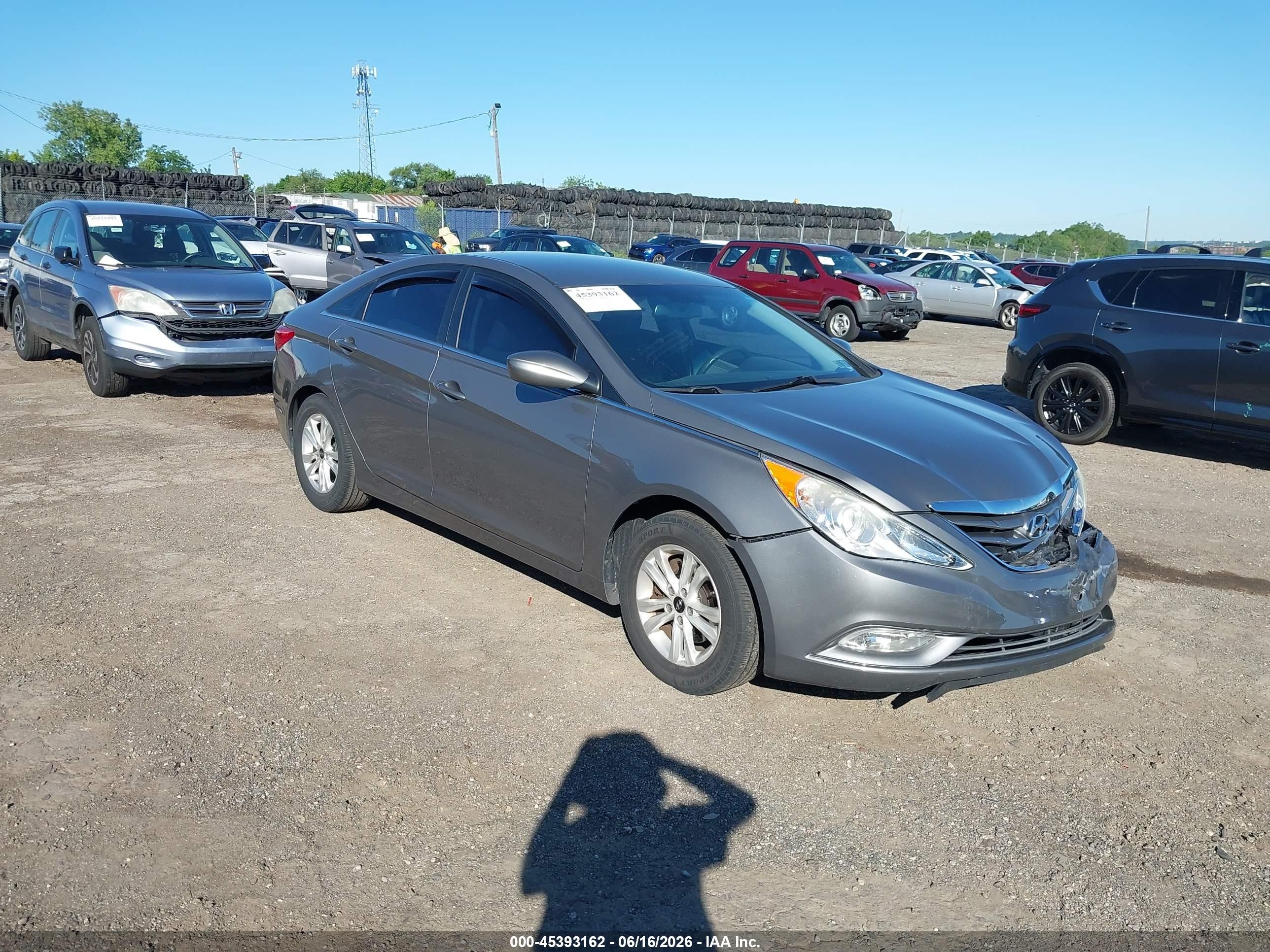 2013 Hyundai Sonata Gls Gray vin: 5NPEB4AC0DH737577