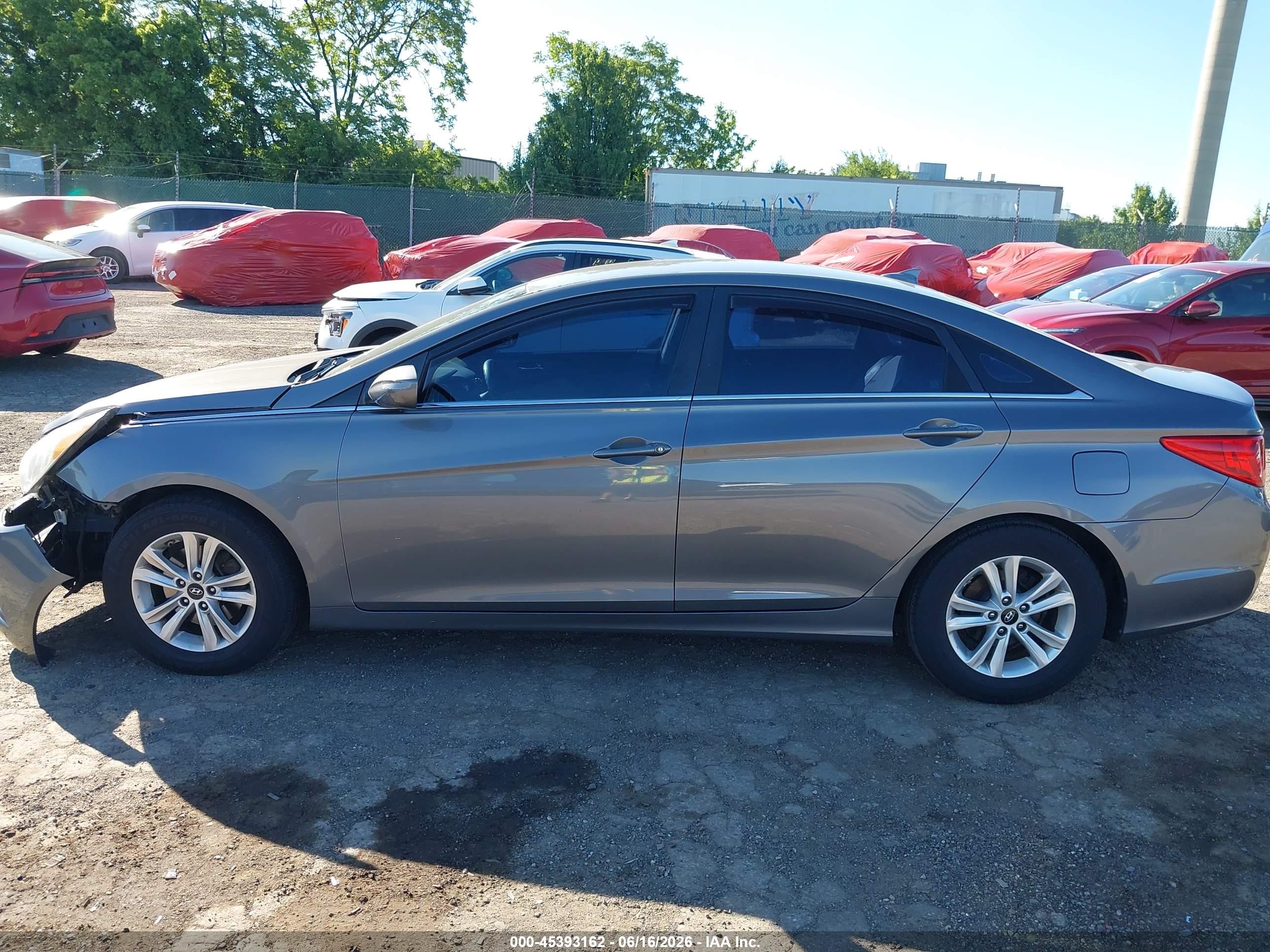 2013 Hyundai Sonata Gls Gray vin: 5NPEB4AC0DH737577