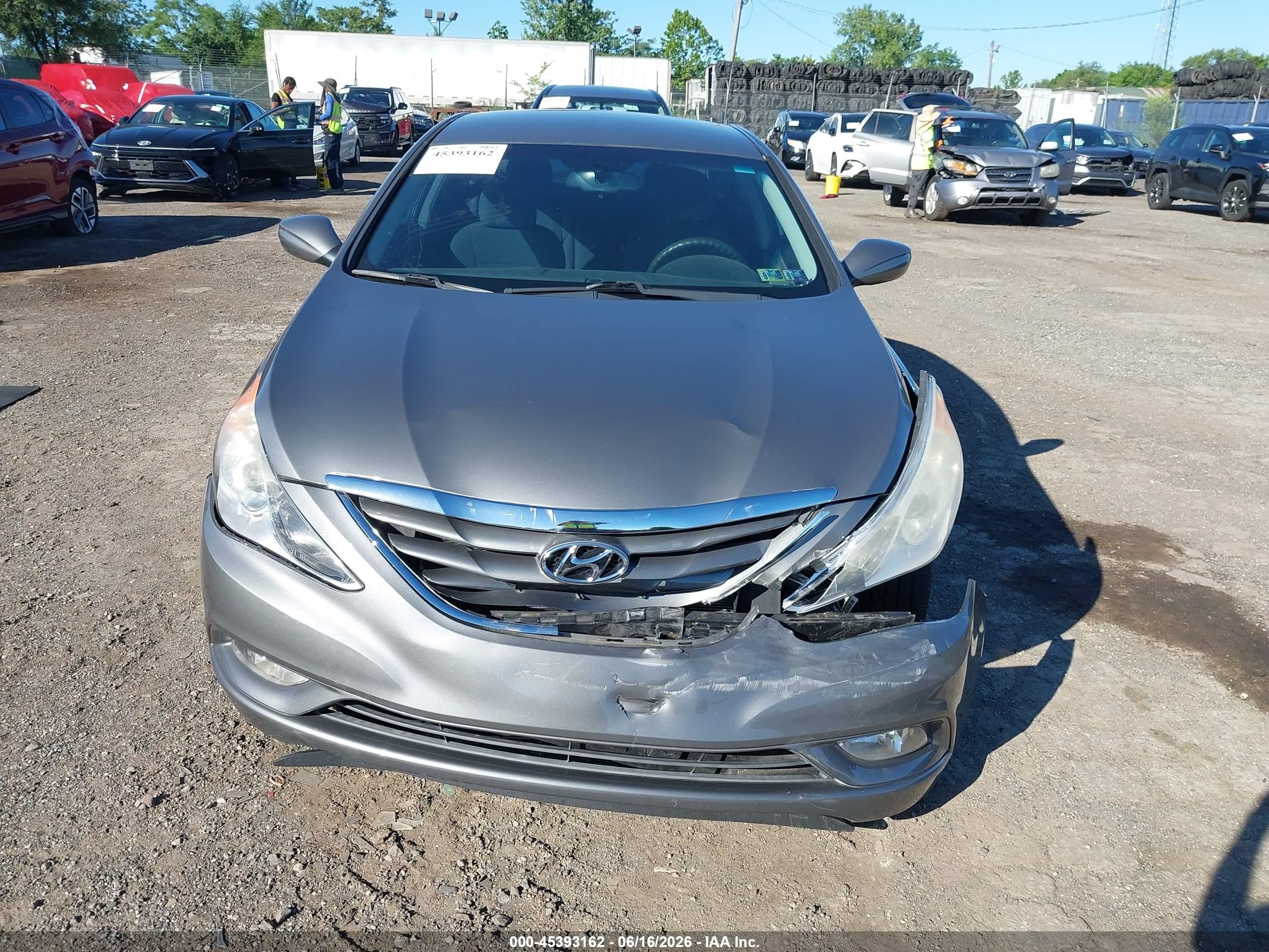 2013 Hyundai Sonata Gls Gray vin: 5NPEB4AC0DH737577