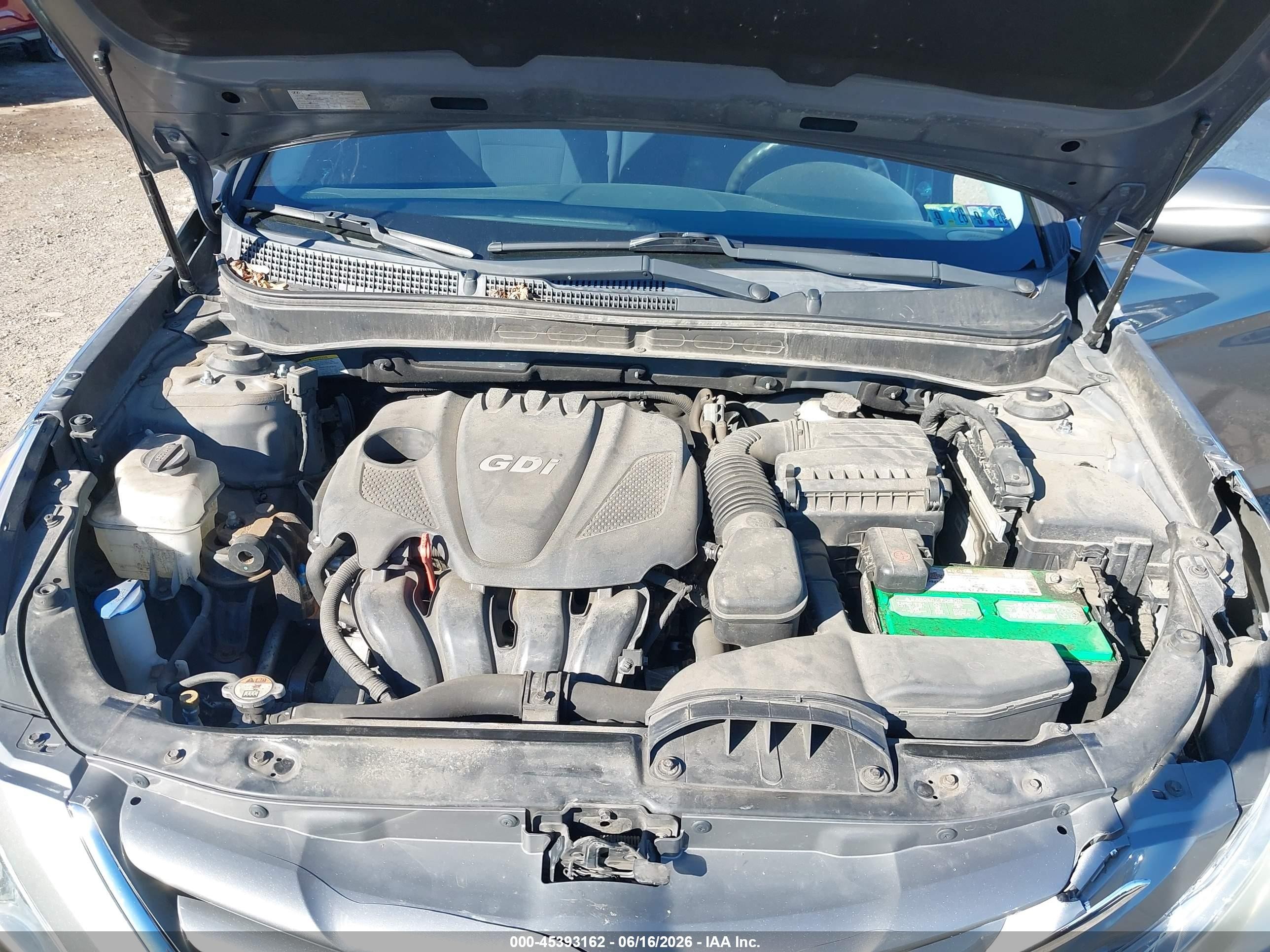 2013 Hyundai Sonata Gls Gray vin: 5NPEB4AC0DH737577