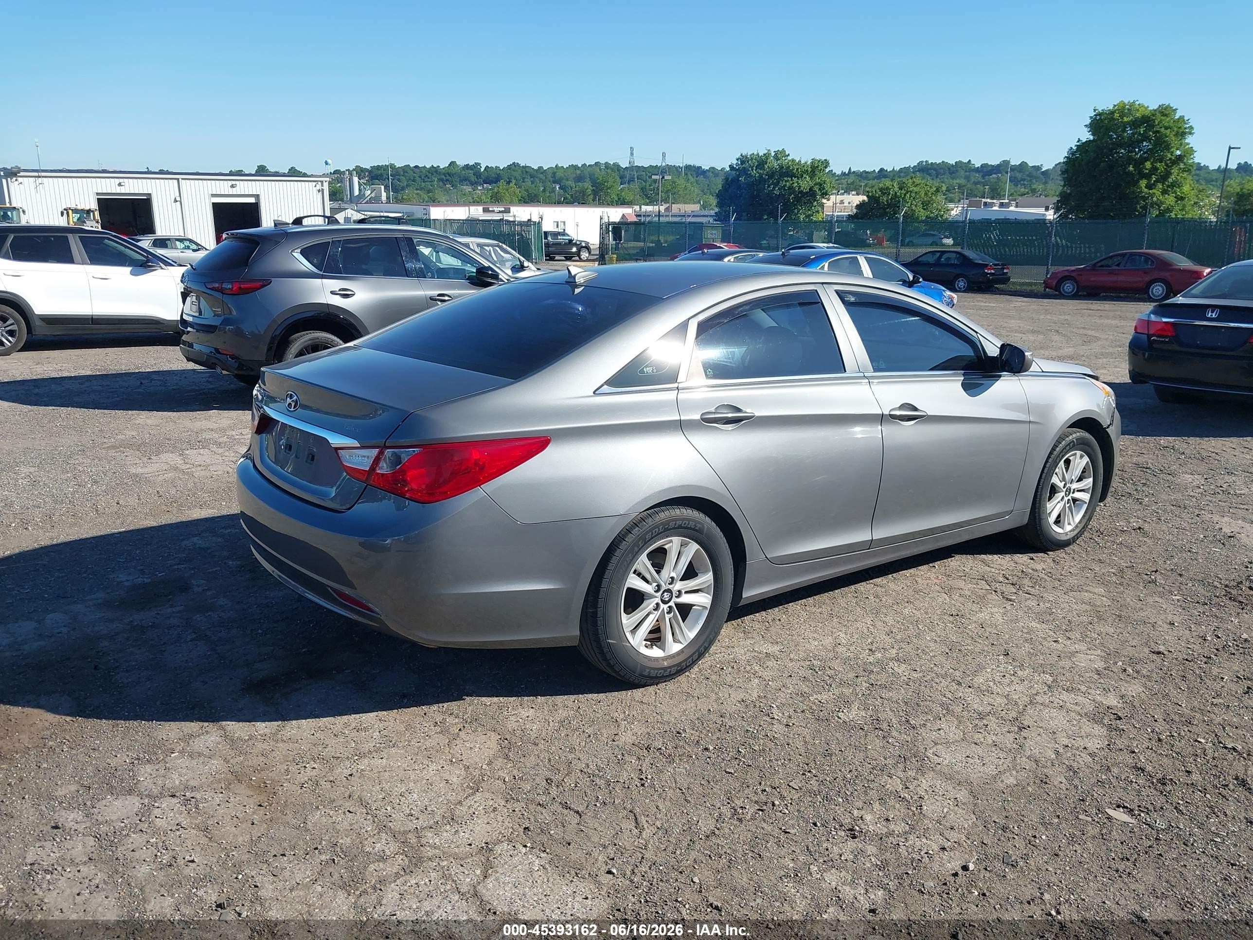 2013 Hyundai Sonata Gls Gray vin: 5NPEB4AC0DH737577