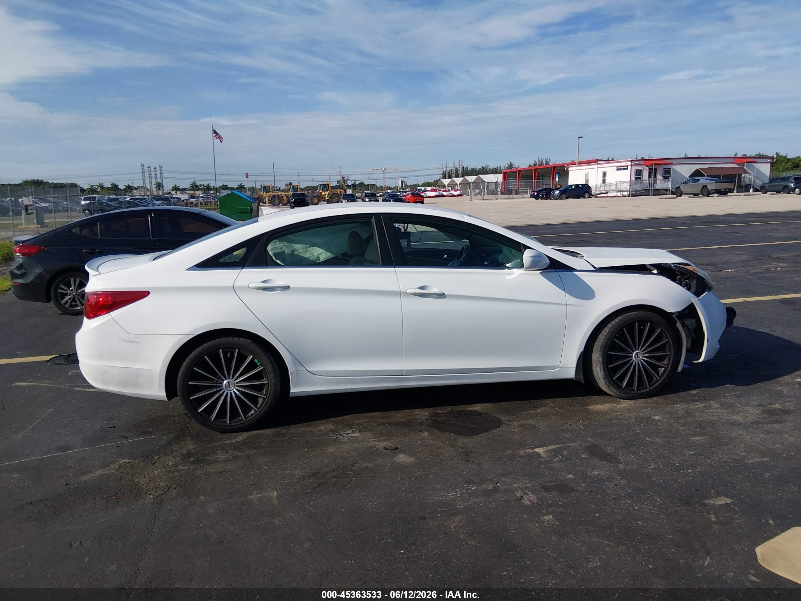 2013 Hyundai Sonata Gls White vin: 5NPEB4AC0DH748045