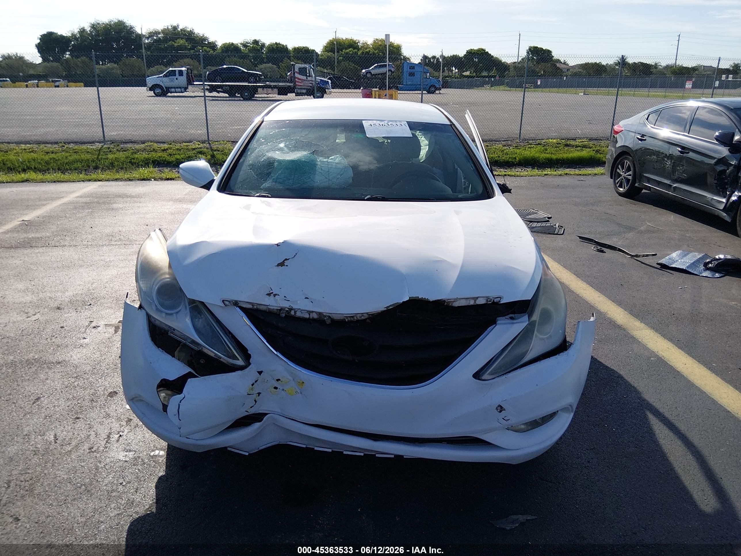 2013 Hyundai Sonata Gls White vin: 5NPEB4AC0DH748045