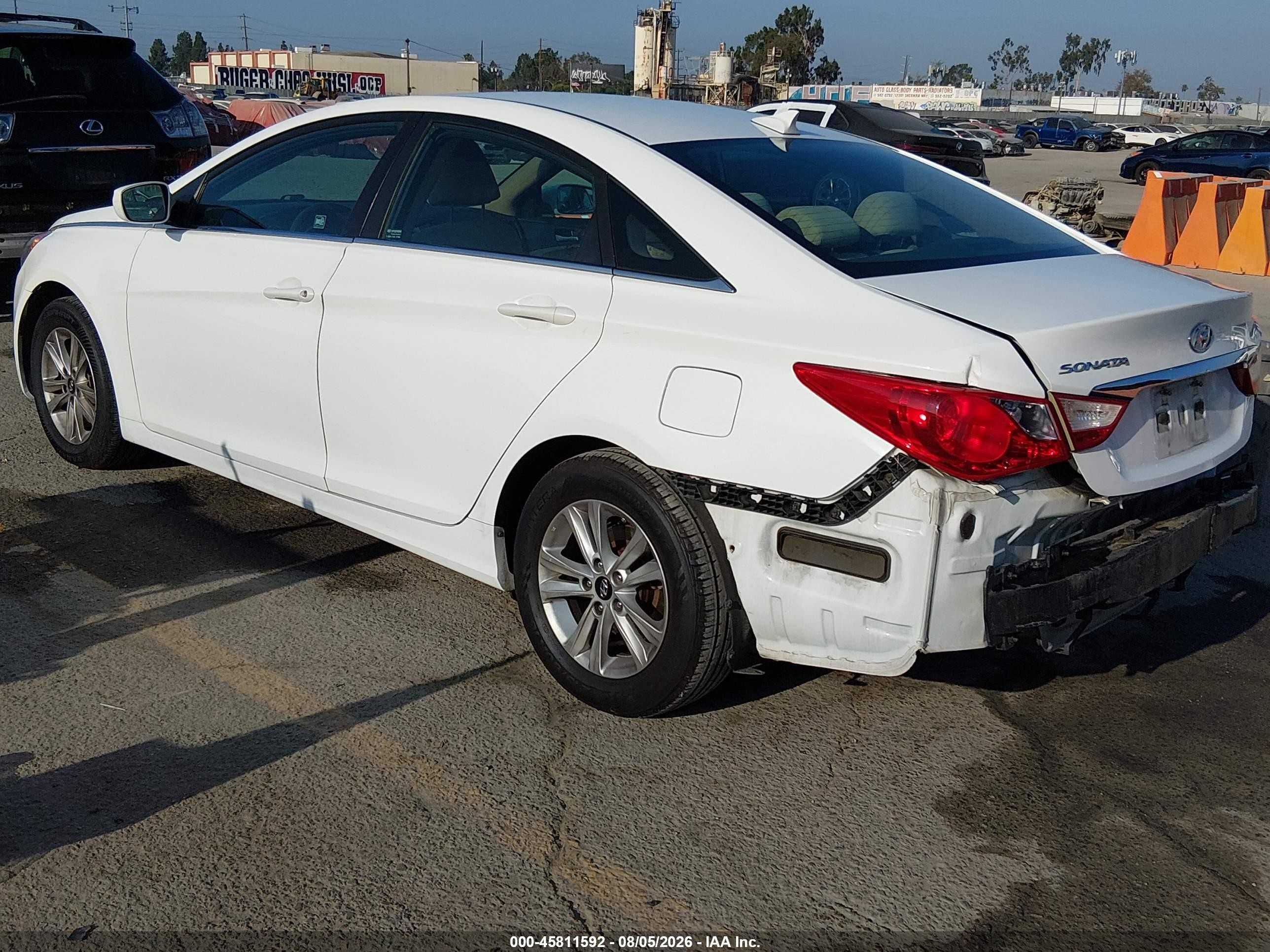 2013 Hyundai Sonata Gls White vin: 5NPEB4AC0DH757750