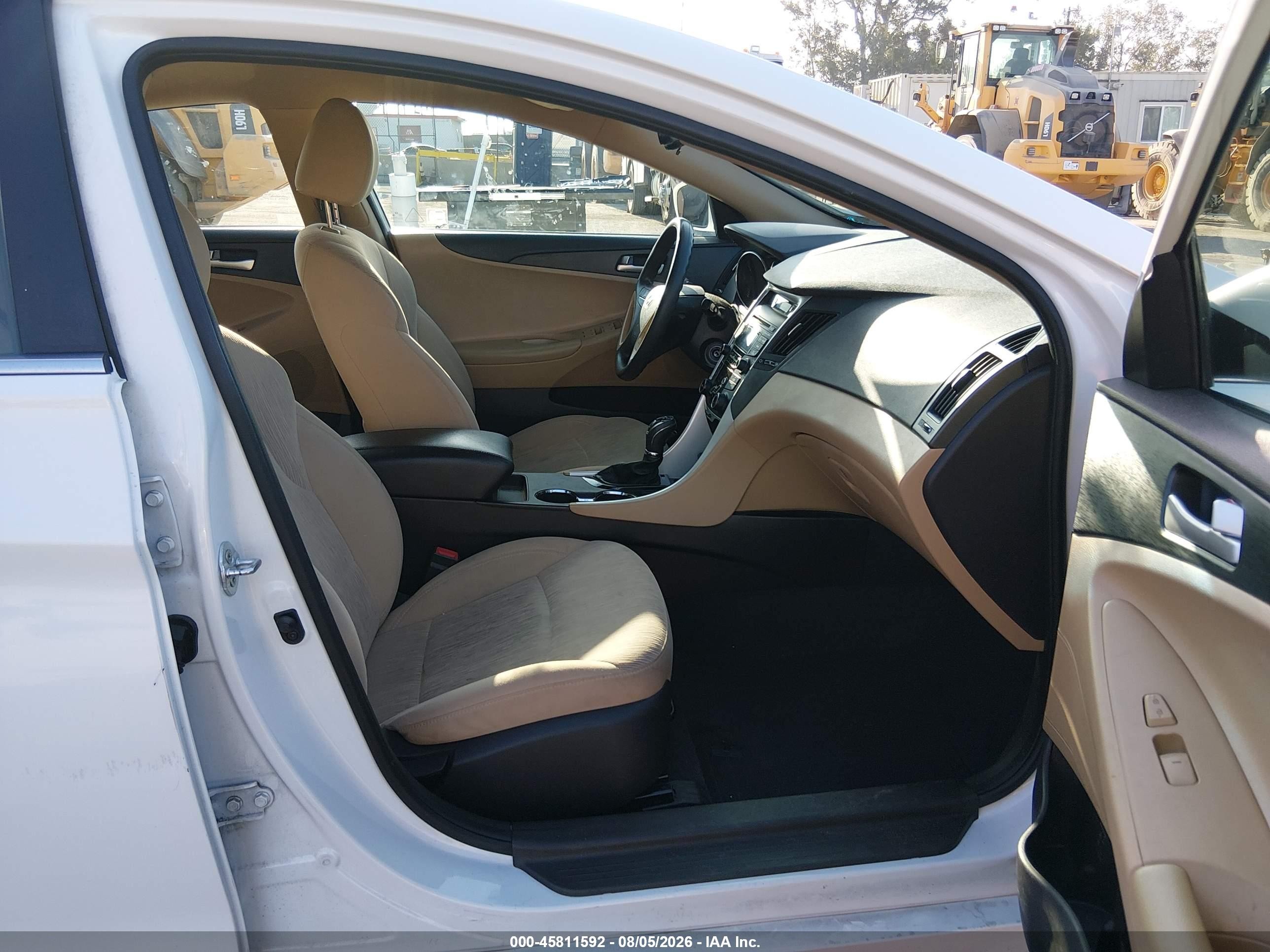 2013 Hyundai Sonata Gls White vin: 5NPEB4AC0DH757750