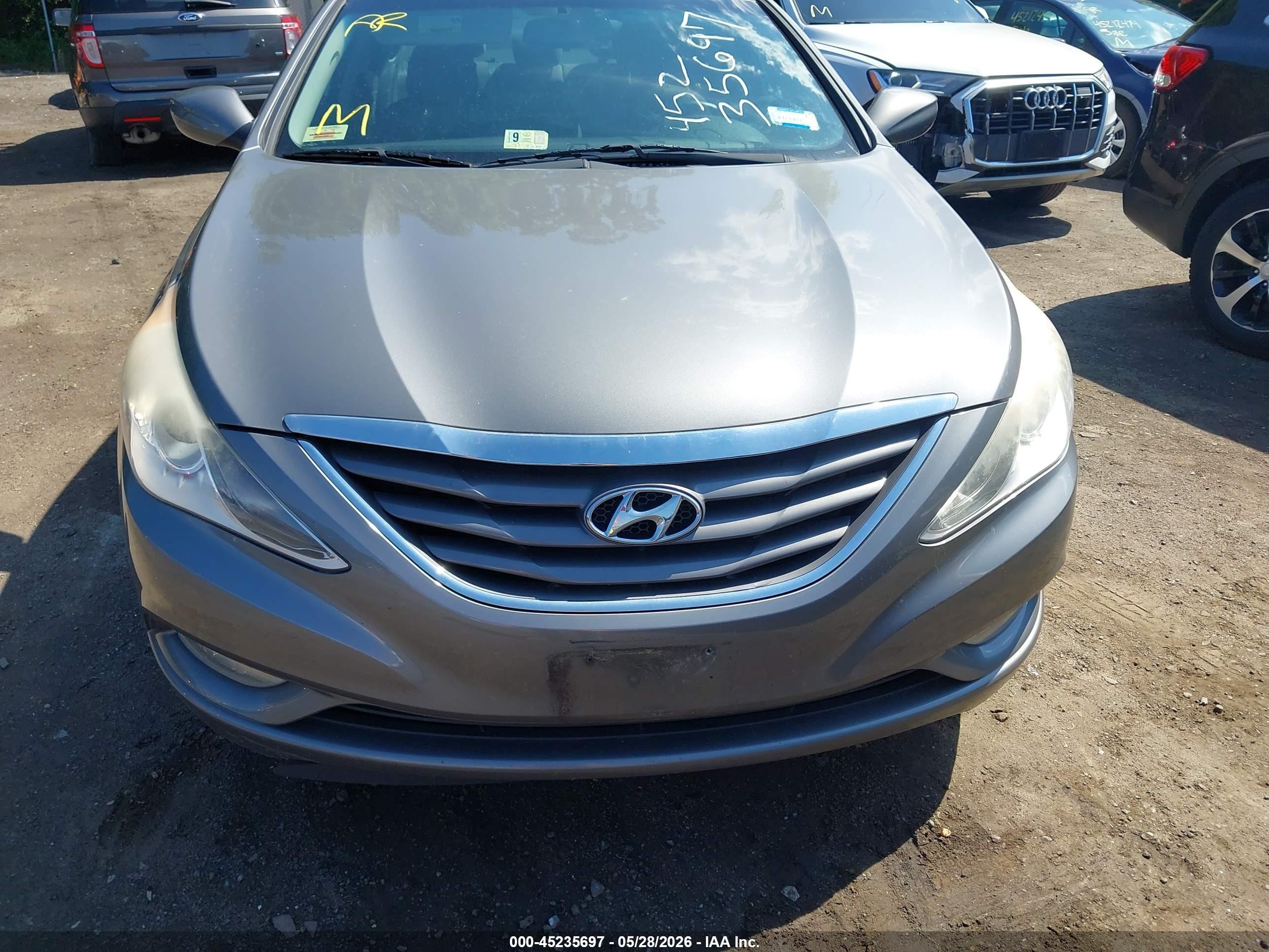 2013 Hyundai Sonata Gls Gray vin: 5NPEB4AC0DH757828
