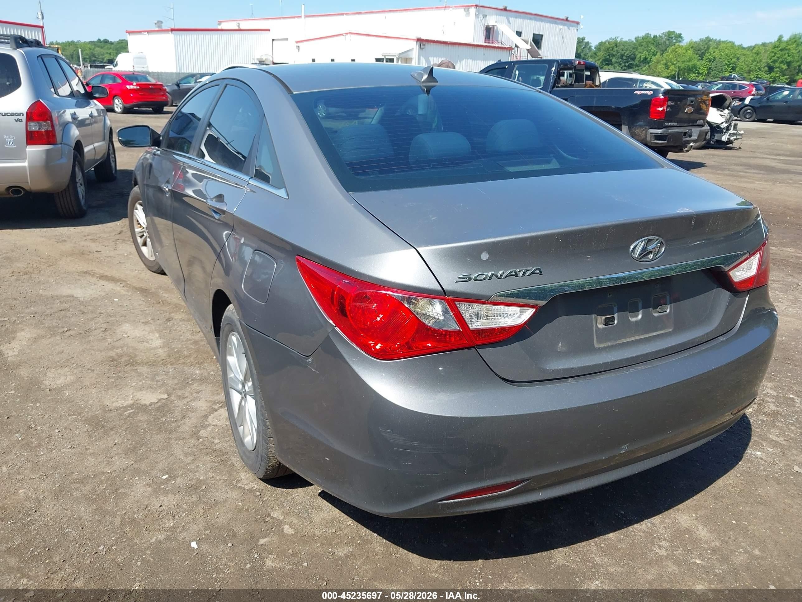 2013 Hyundai Sonata Gls Gray vin: 5NPEB4AC0DH757828