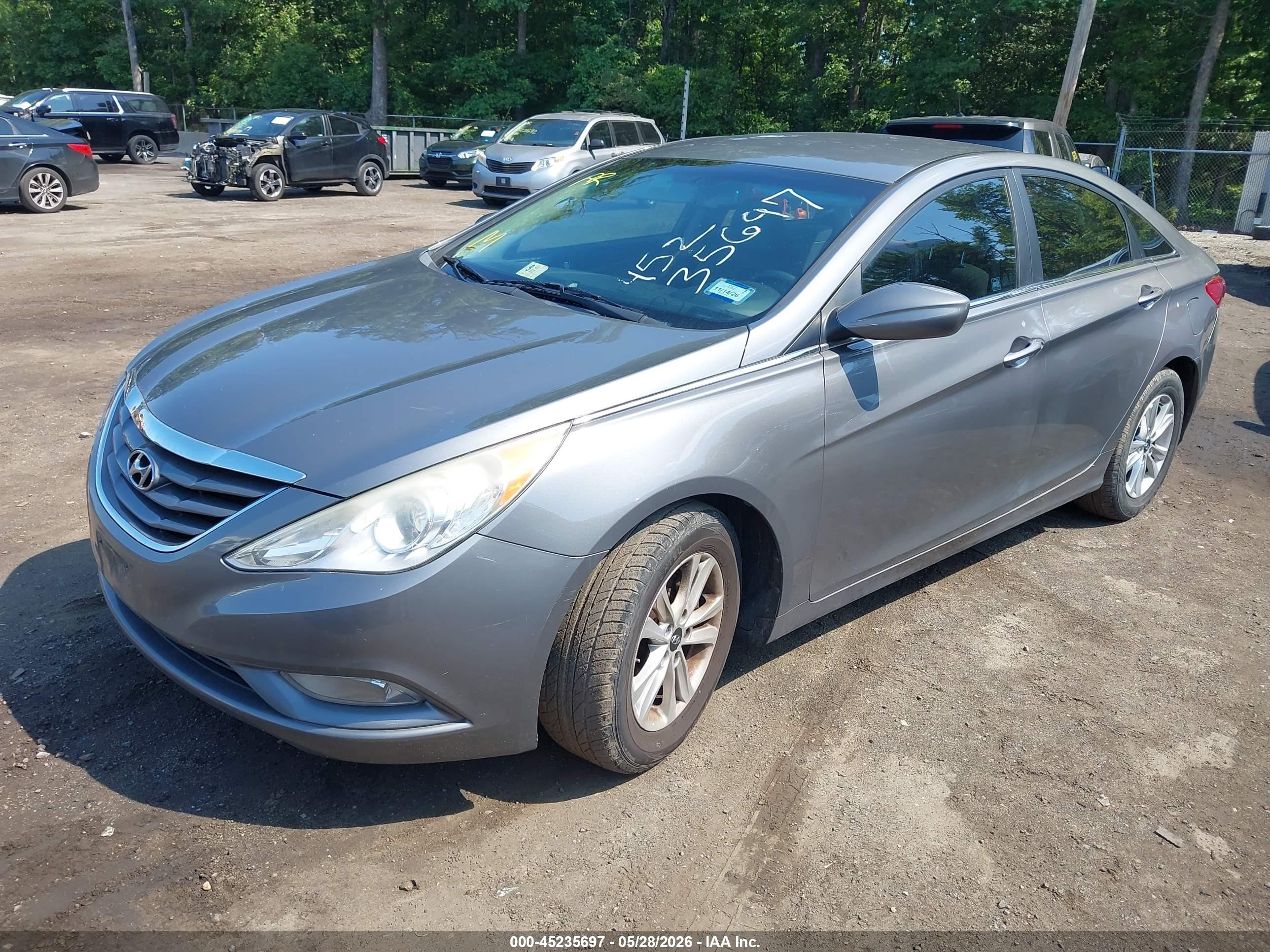 2013 Hyundai Sonata Gls Gray vin: 5NPEB4AC0DH757828