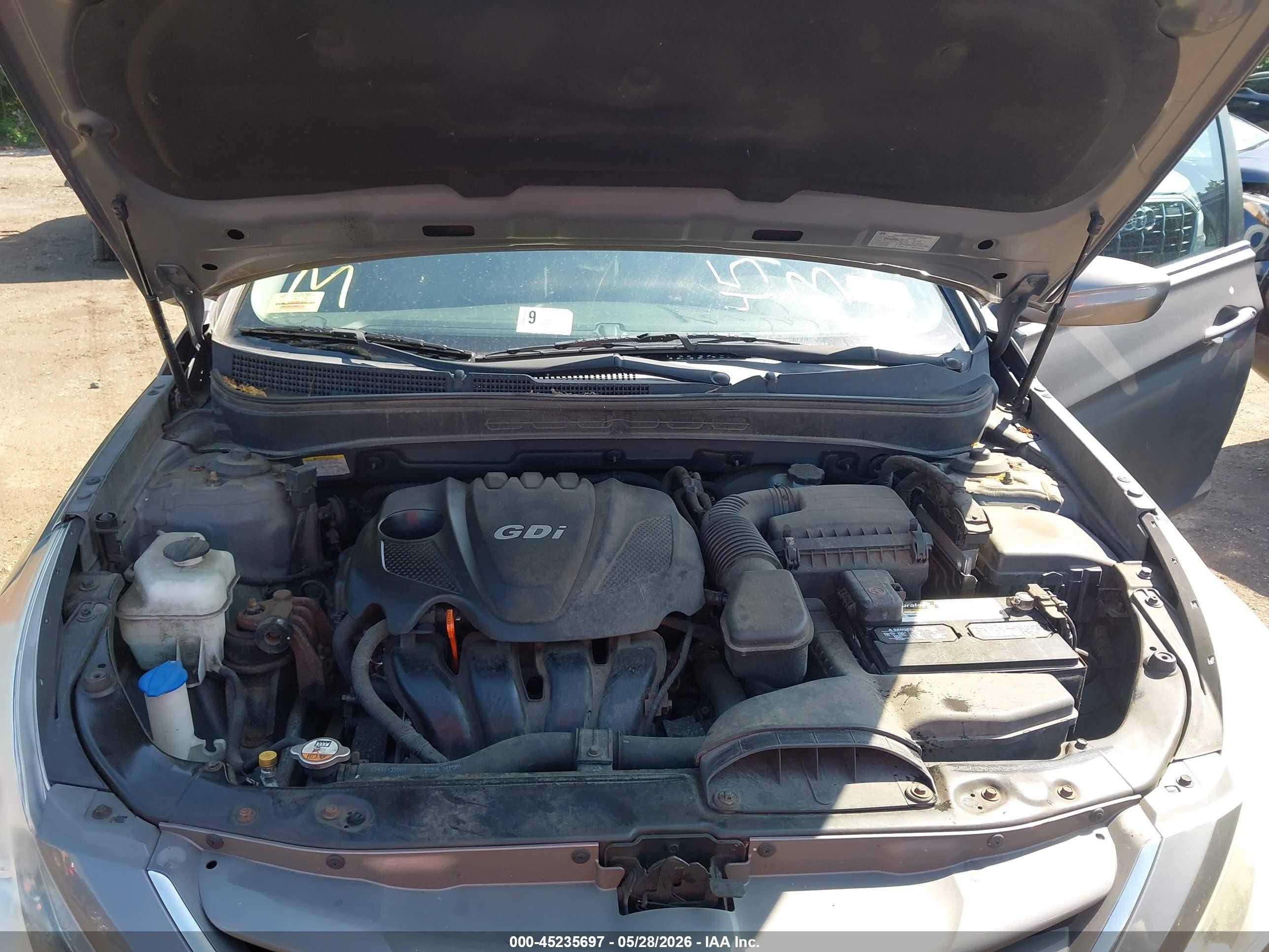 2013 Hyundai Sonata Gls Gray vin: 5NPEB4AC0DH757828