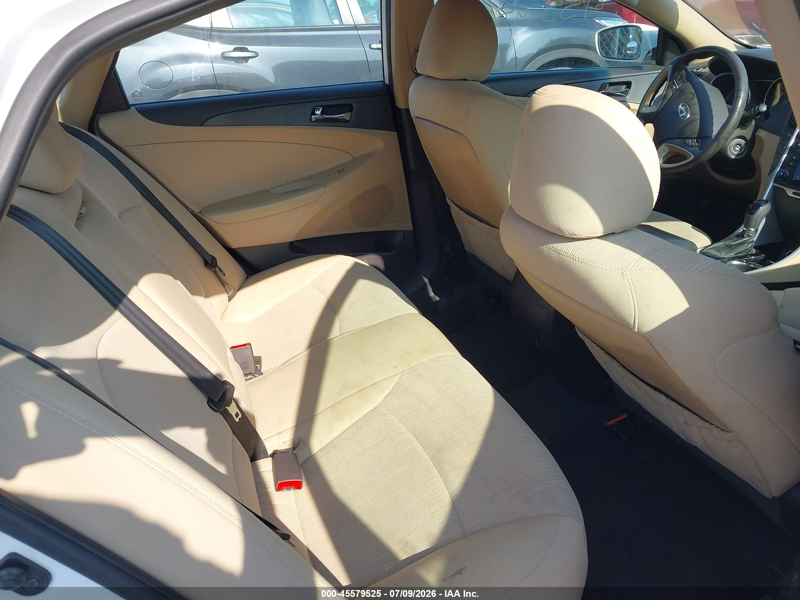 2013 Hyundai Sonata Gls White vin: 5NPEB4AC0DH763404