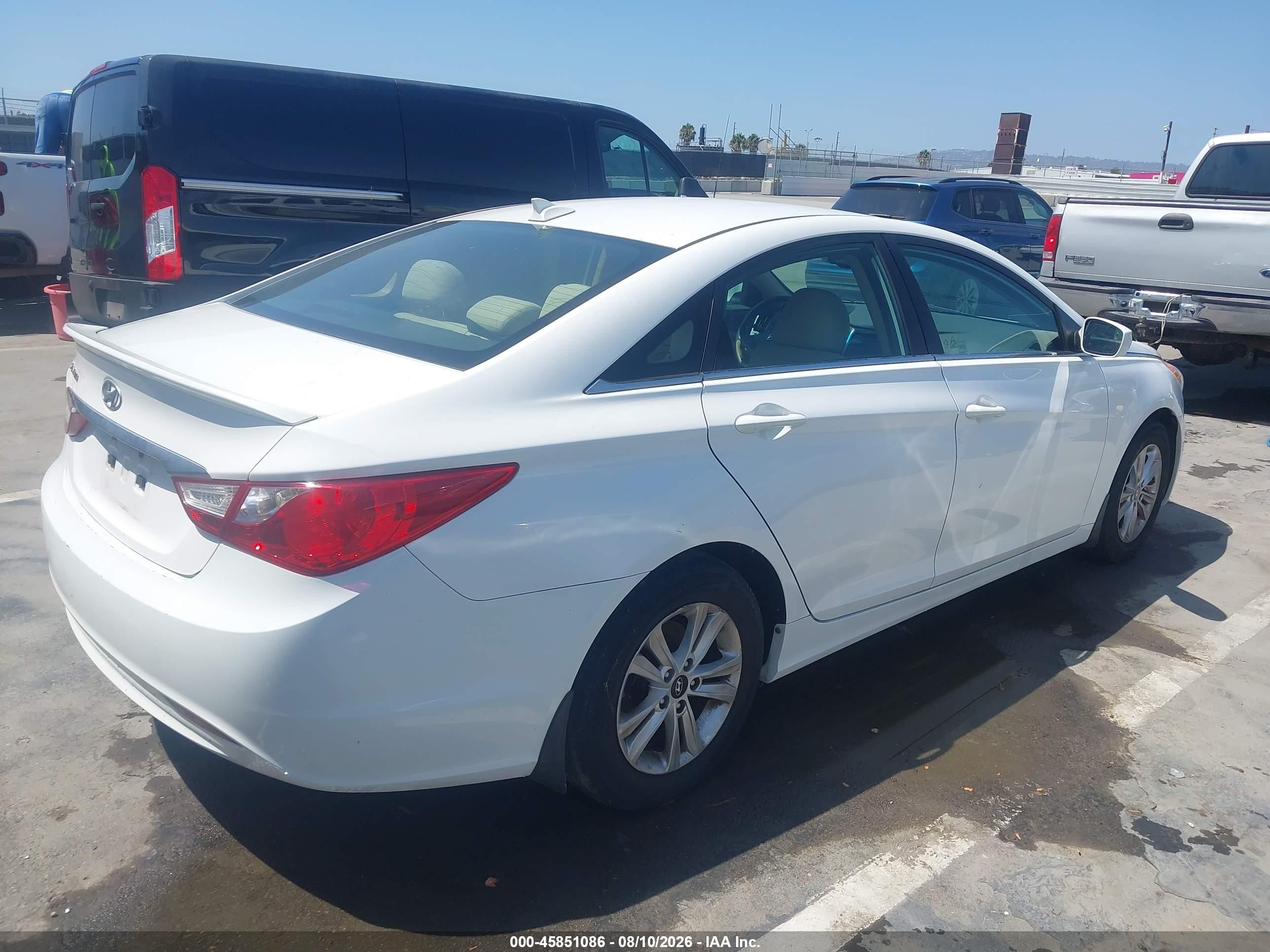 2013 Hyundai Sonata Gls White vin: 5NPEB4AC0DH764195