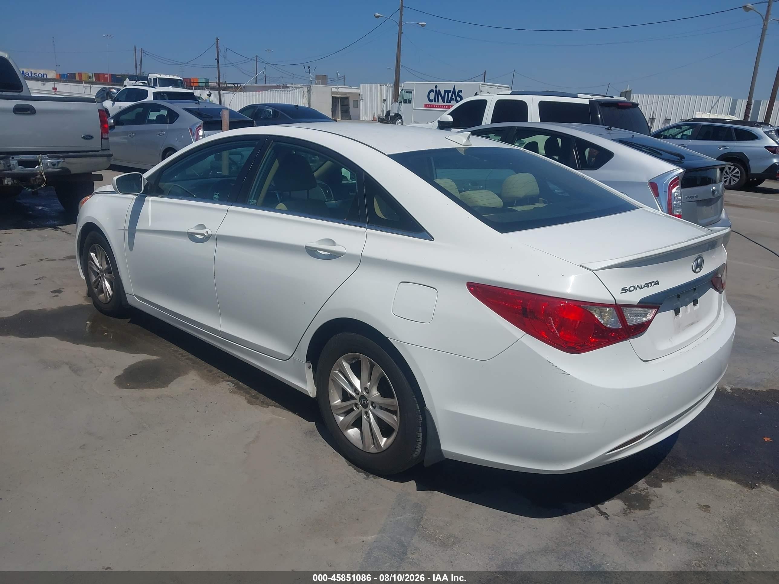 2013 Hyundai Sonata Gls White vin: 5NPEB4AC0DH764195