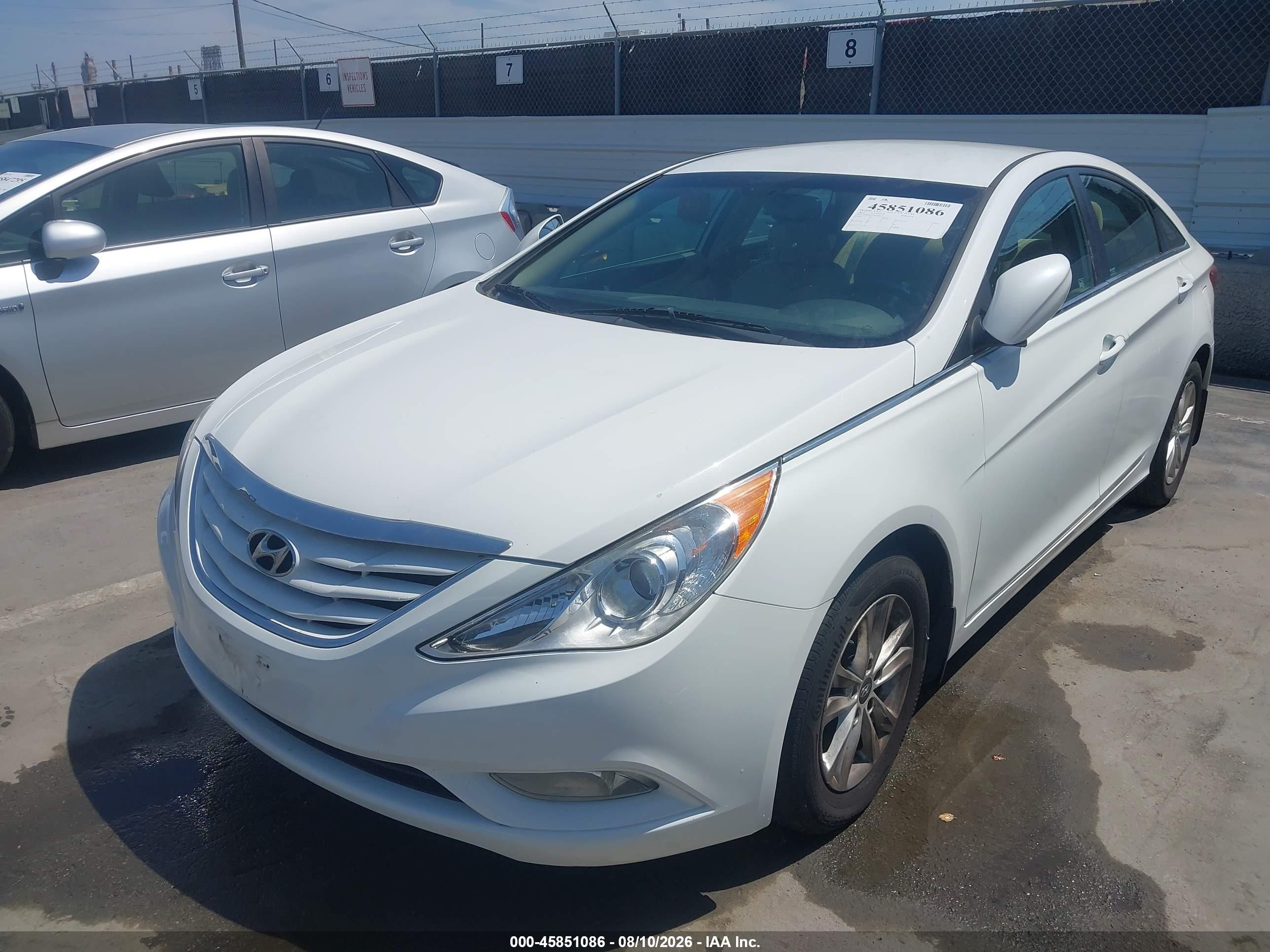 2013 Hyundai Sonata Gls White vin: 5NPEB4AC0DH764195
