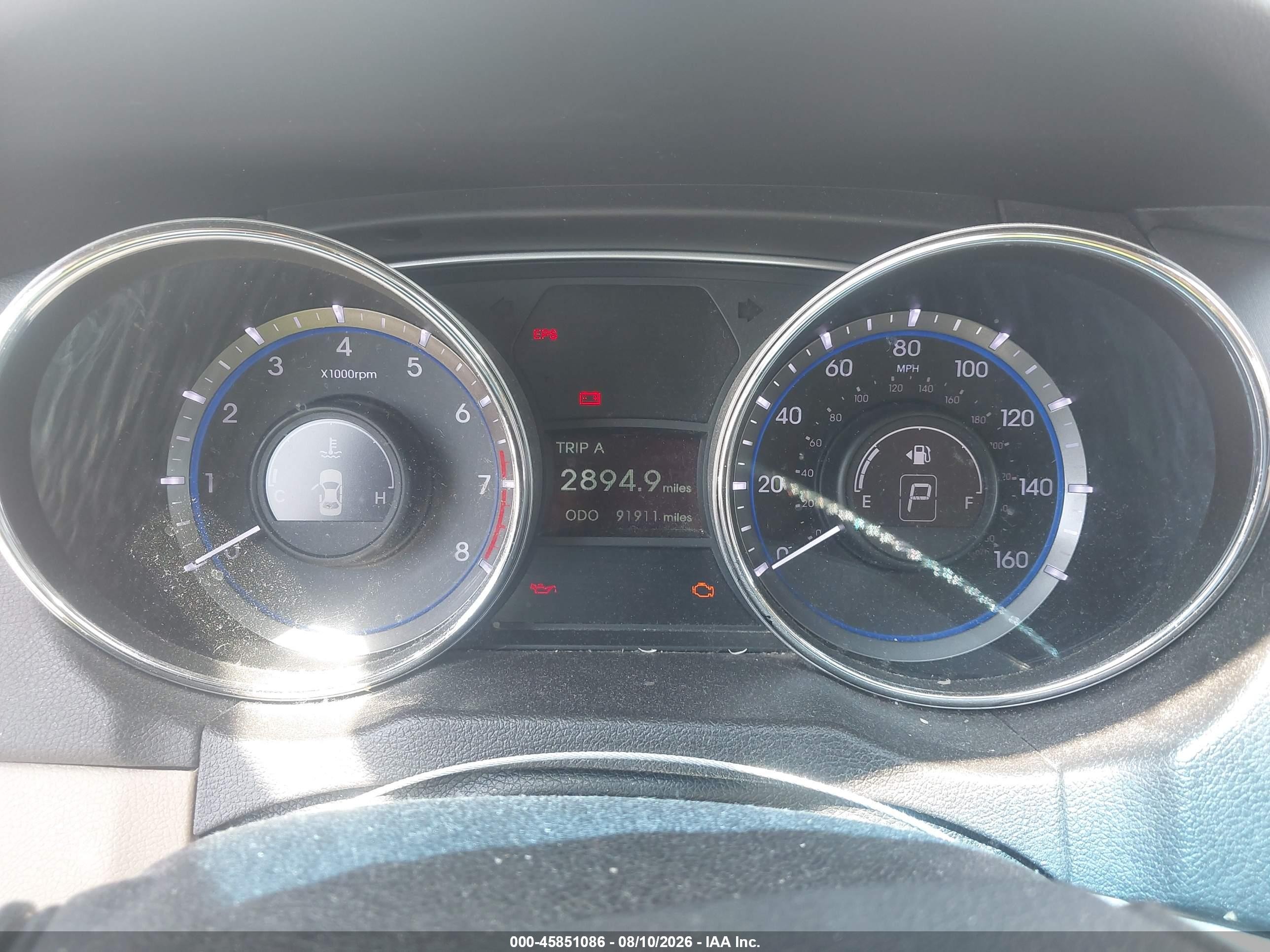 2013 Hyundai Sonata Gls White vin: 5NPEB4AC0DH764195