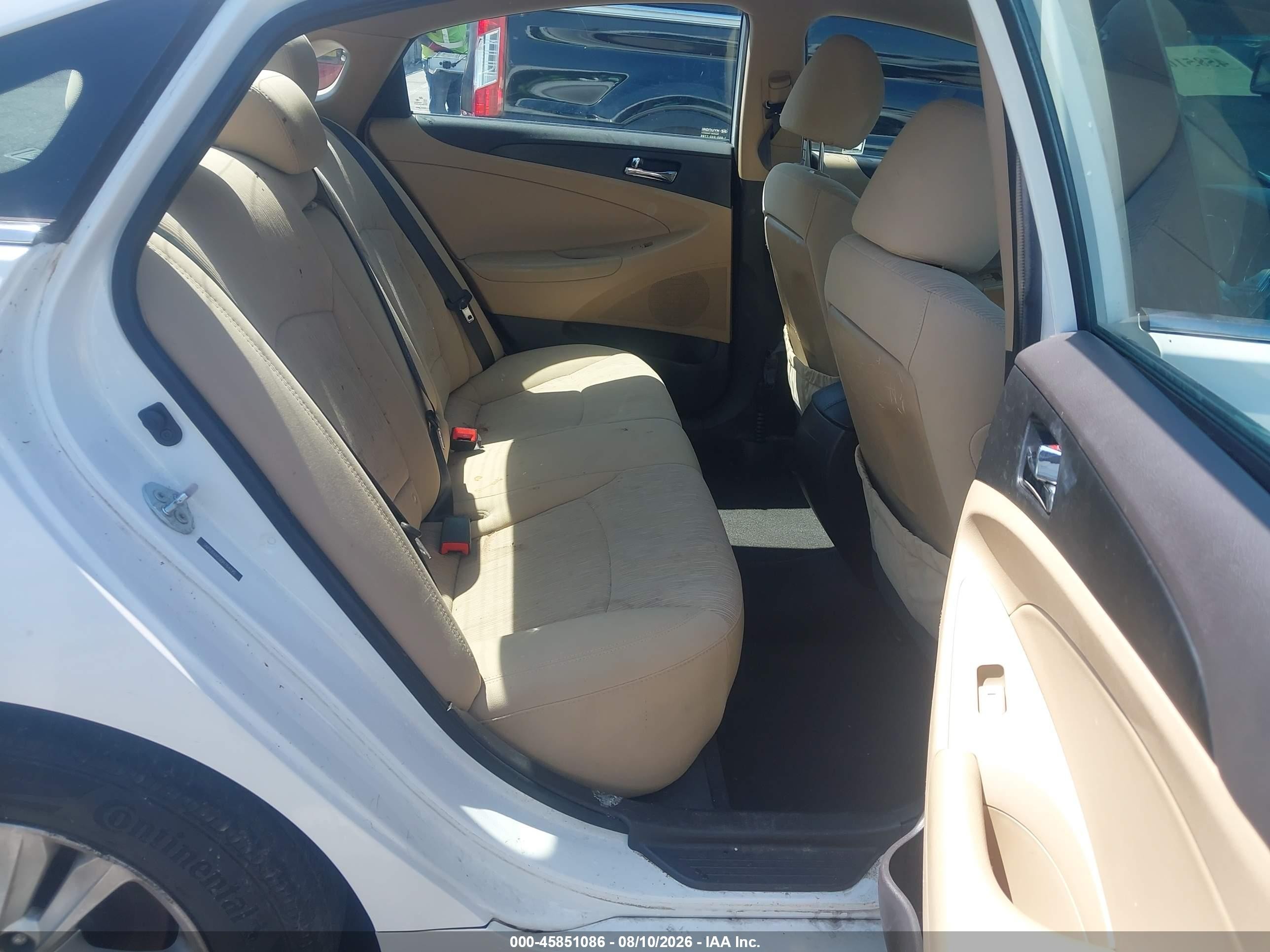 2013 Hyundai Sonata Gls White vin: 5NPEB4AC0DH764195