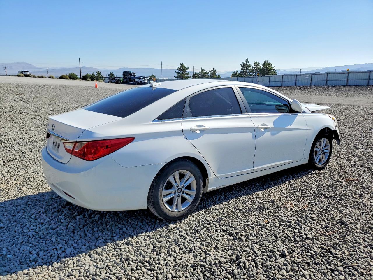 2013 Hyundai Sonata Gls White vin: 5NPEB4AC0DH776525