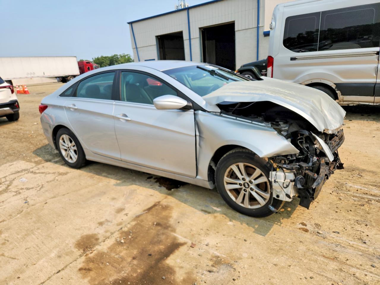 2013 Hyundai Sonata Gls Silver vin: 5NPEB4AC0DH786570